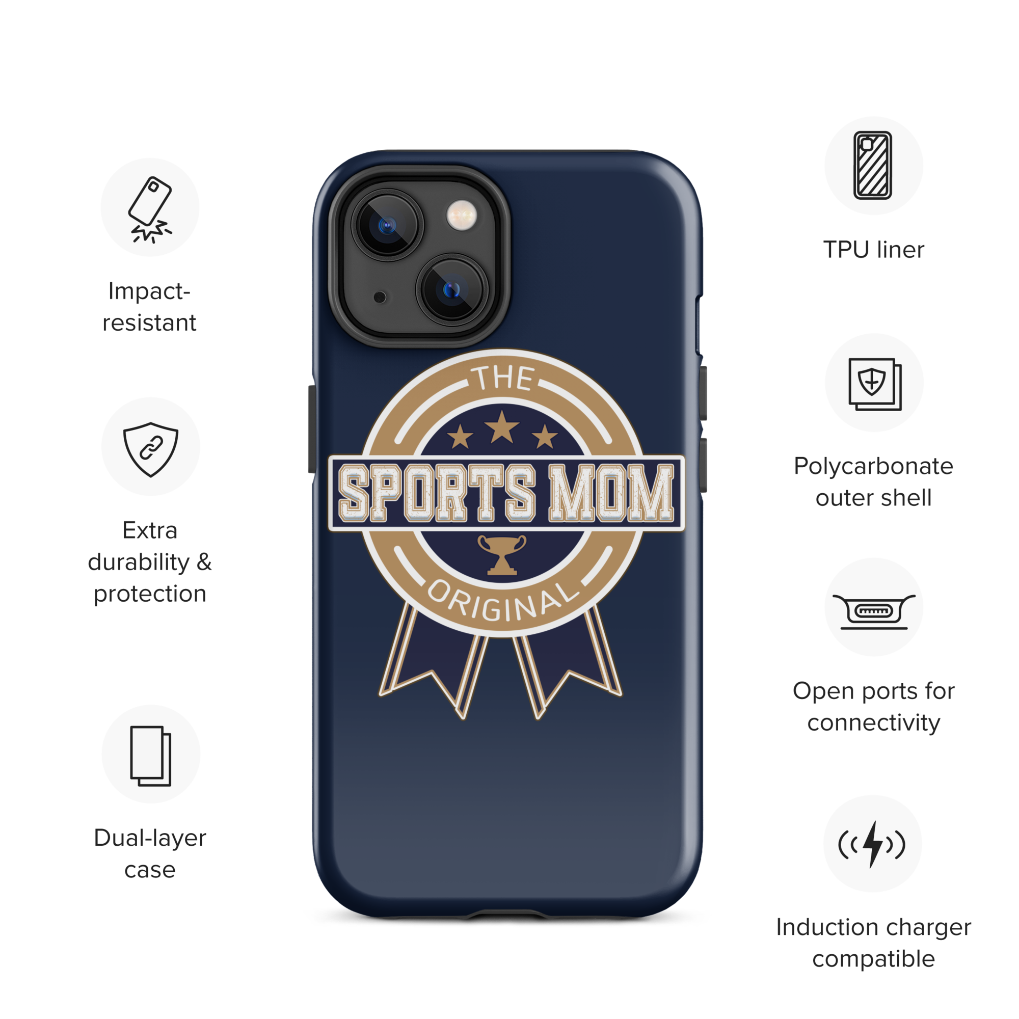 Original Sports Mom - Away Game - Tough Case for iPhone®