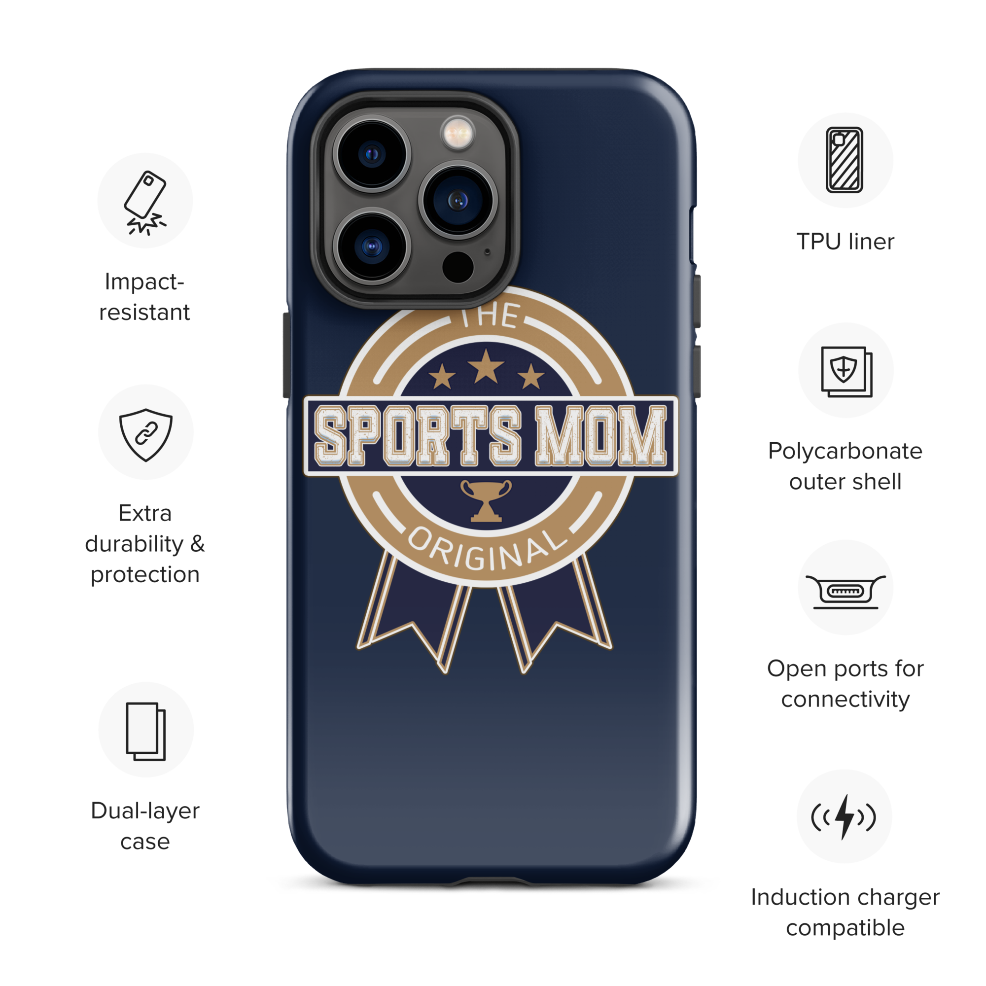 Original Sports Mom - Away Game - Tough Case for iPhone®