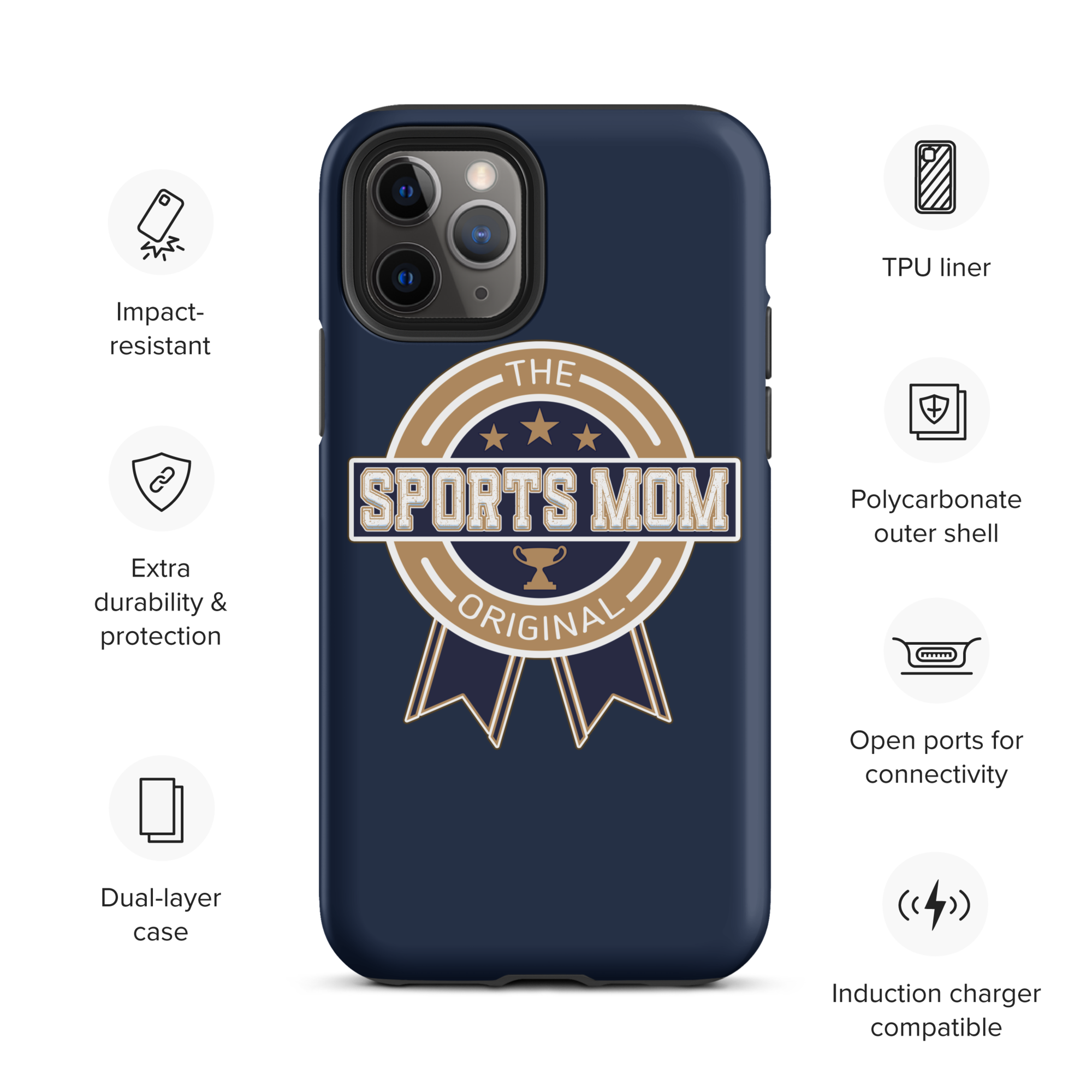 Original Sports Mom - Away Game - Tough Case for iPhone®