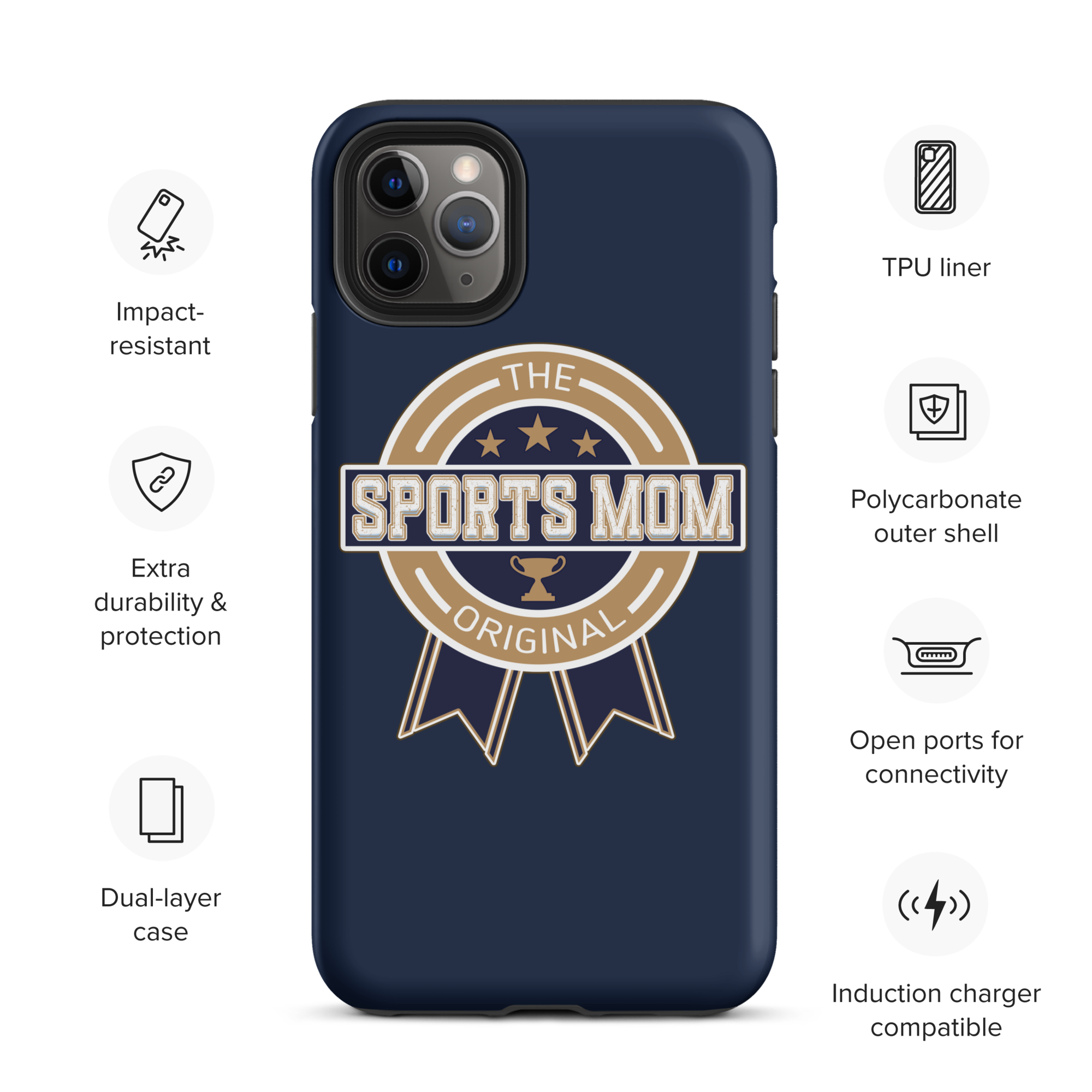 Original Sports Mom - Away Game - Tough Case for iPhone®