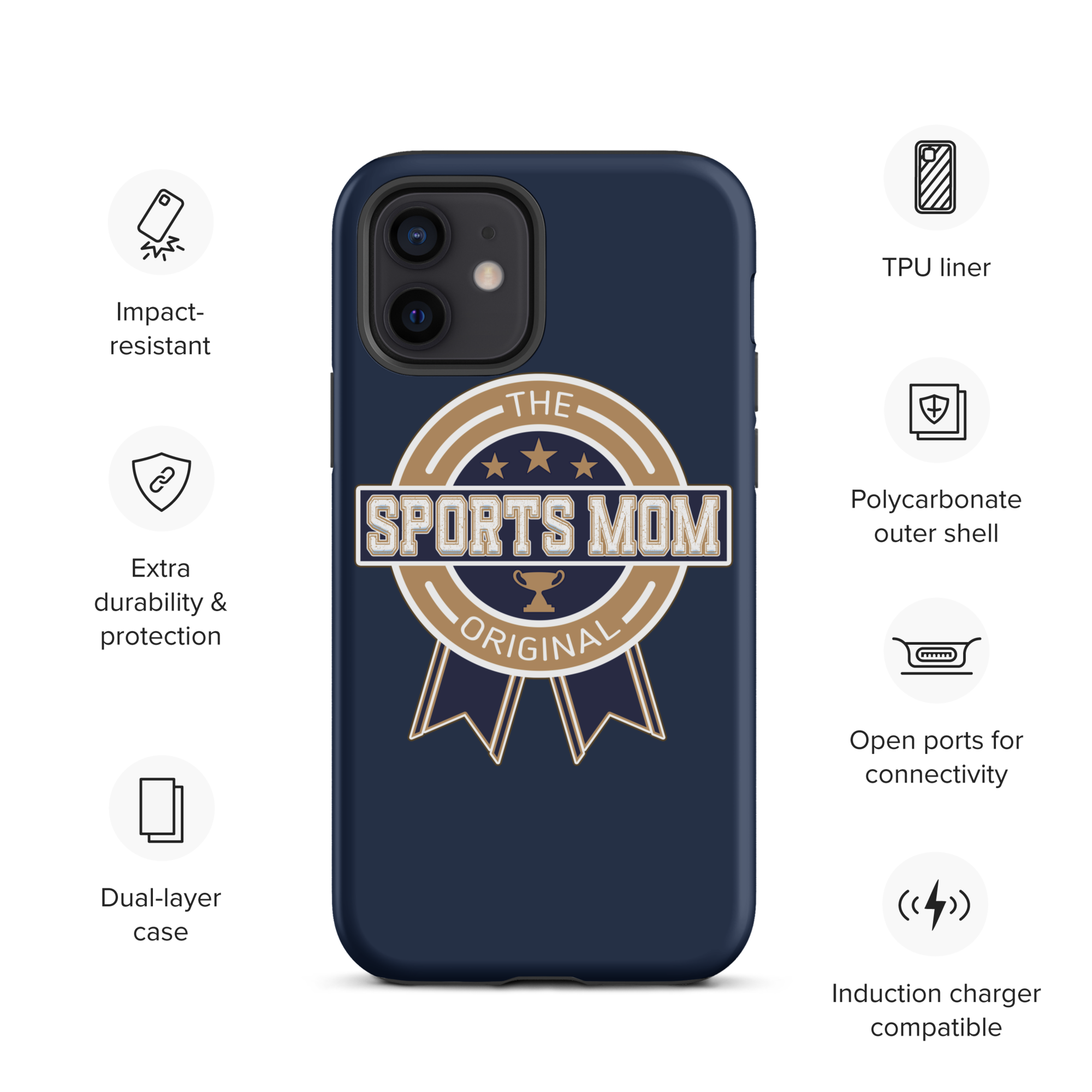 Original Sports Mom - Away Game - Tough Case for iPhone®