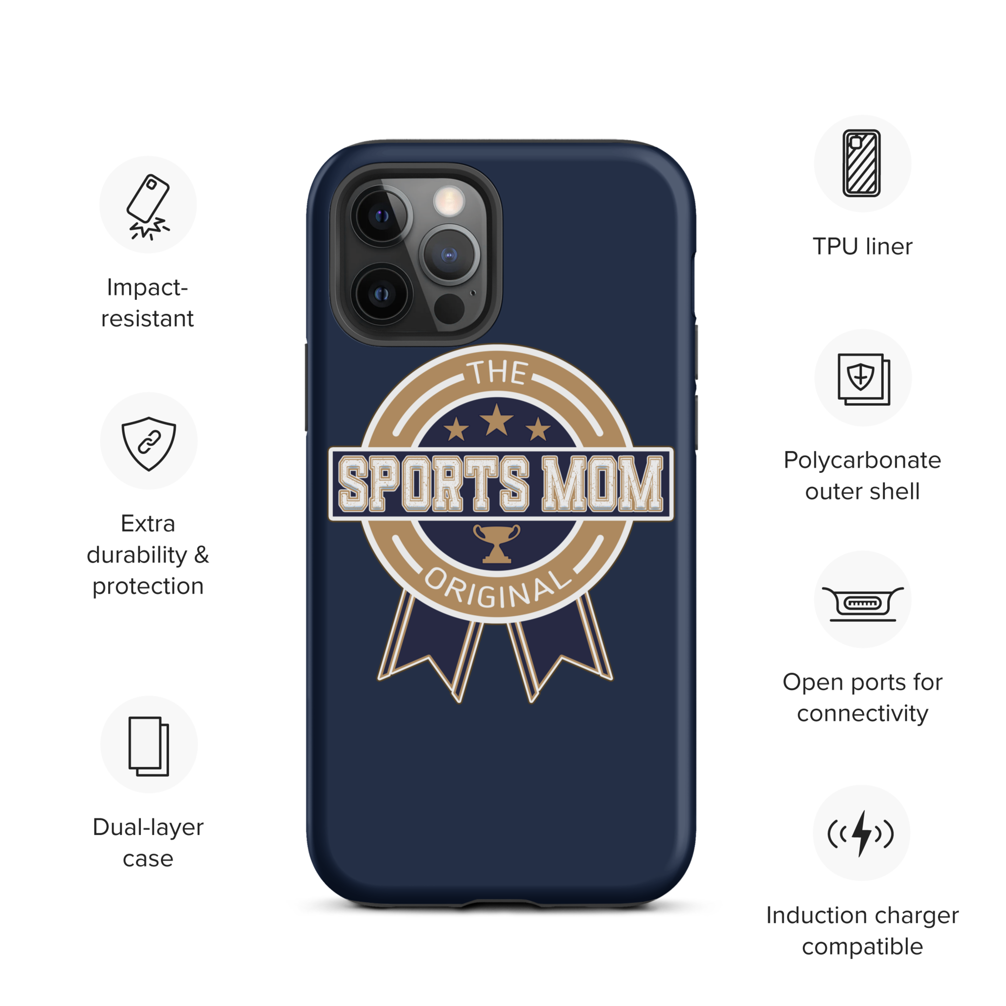 Original Sports Mom - Away Game - Tough Case for iPhone®