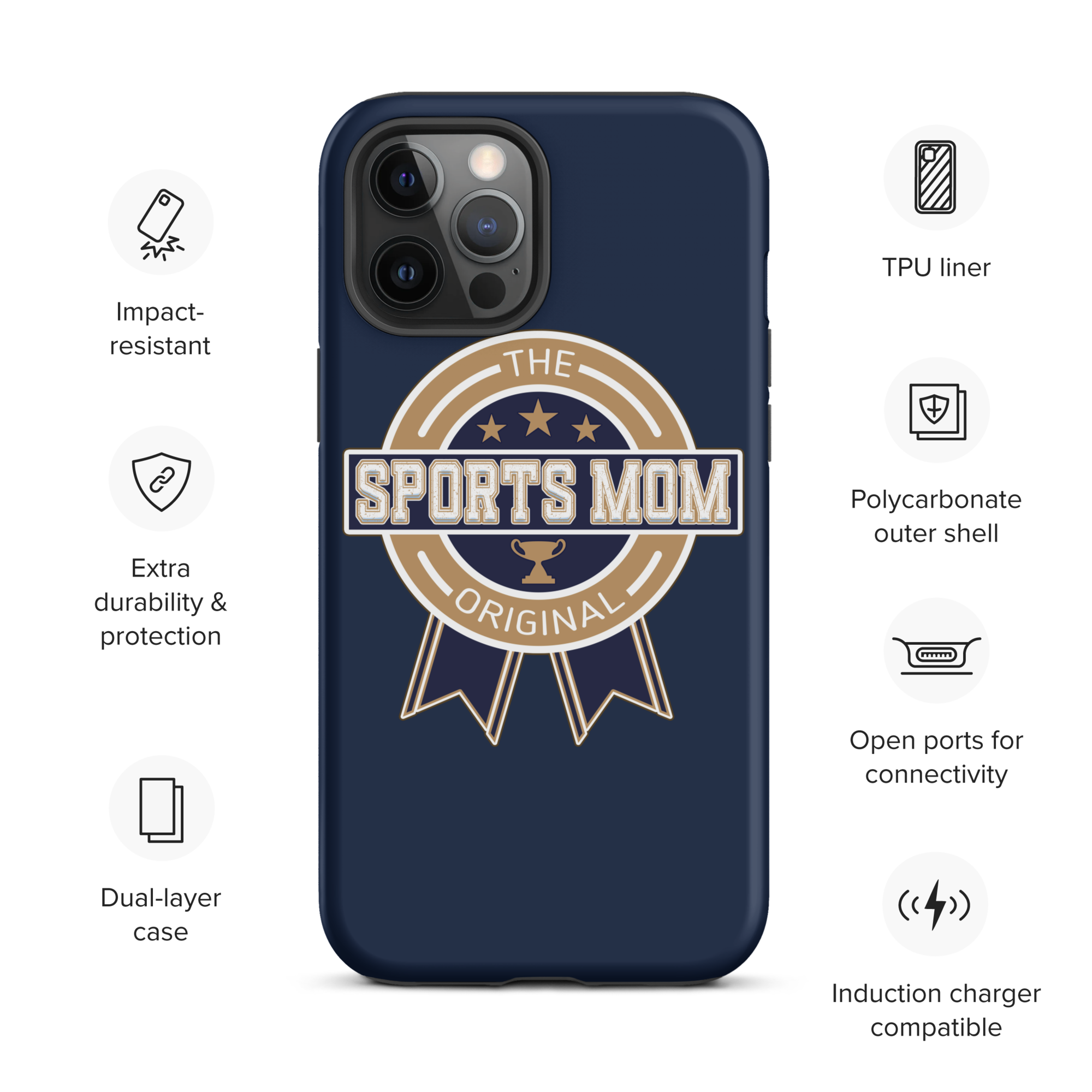 Original Sports Mom - Away Game - Tough Case for iPhone®