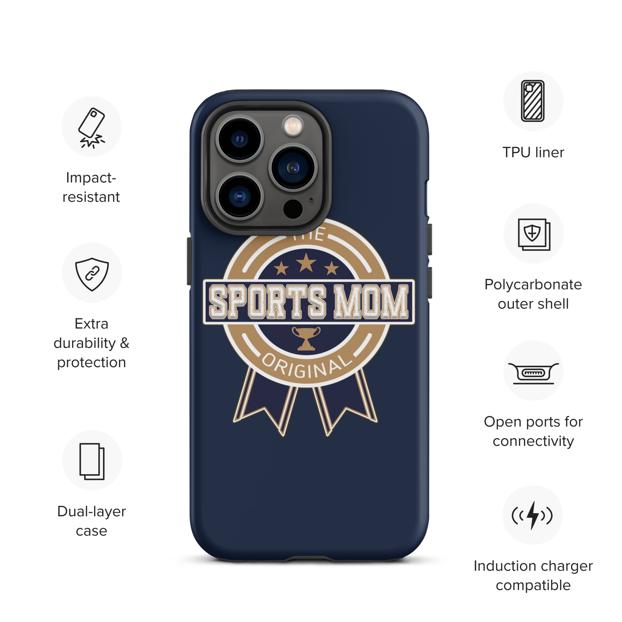 Original Sports Mom - Away Game - Tough Case for iPhone®