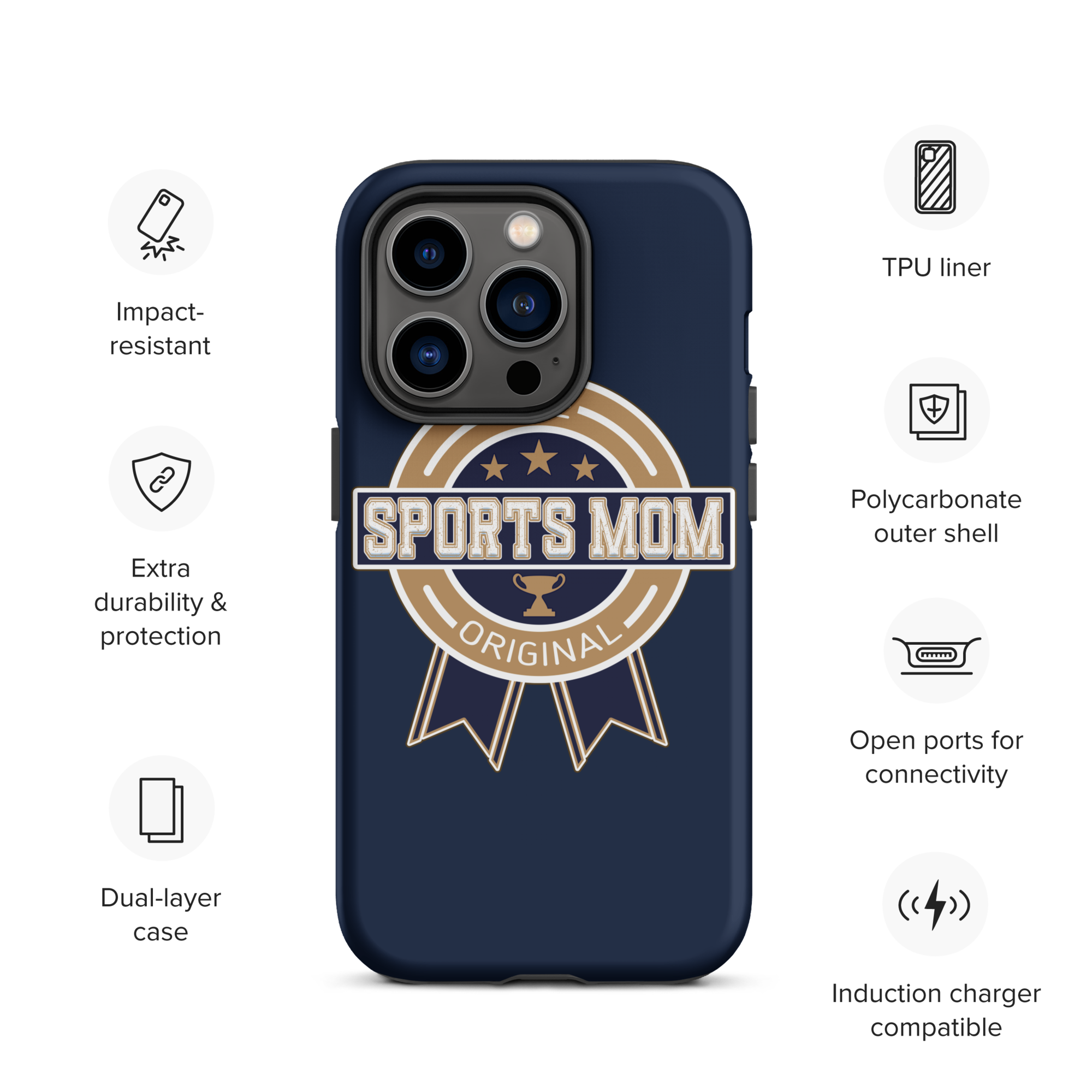 Original Sports Mom - Away Game - Tough Case for iPhone®