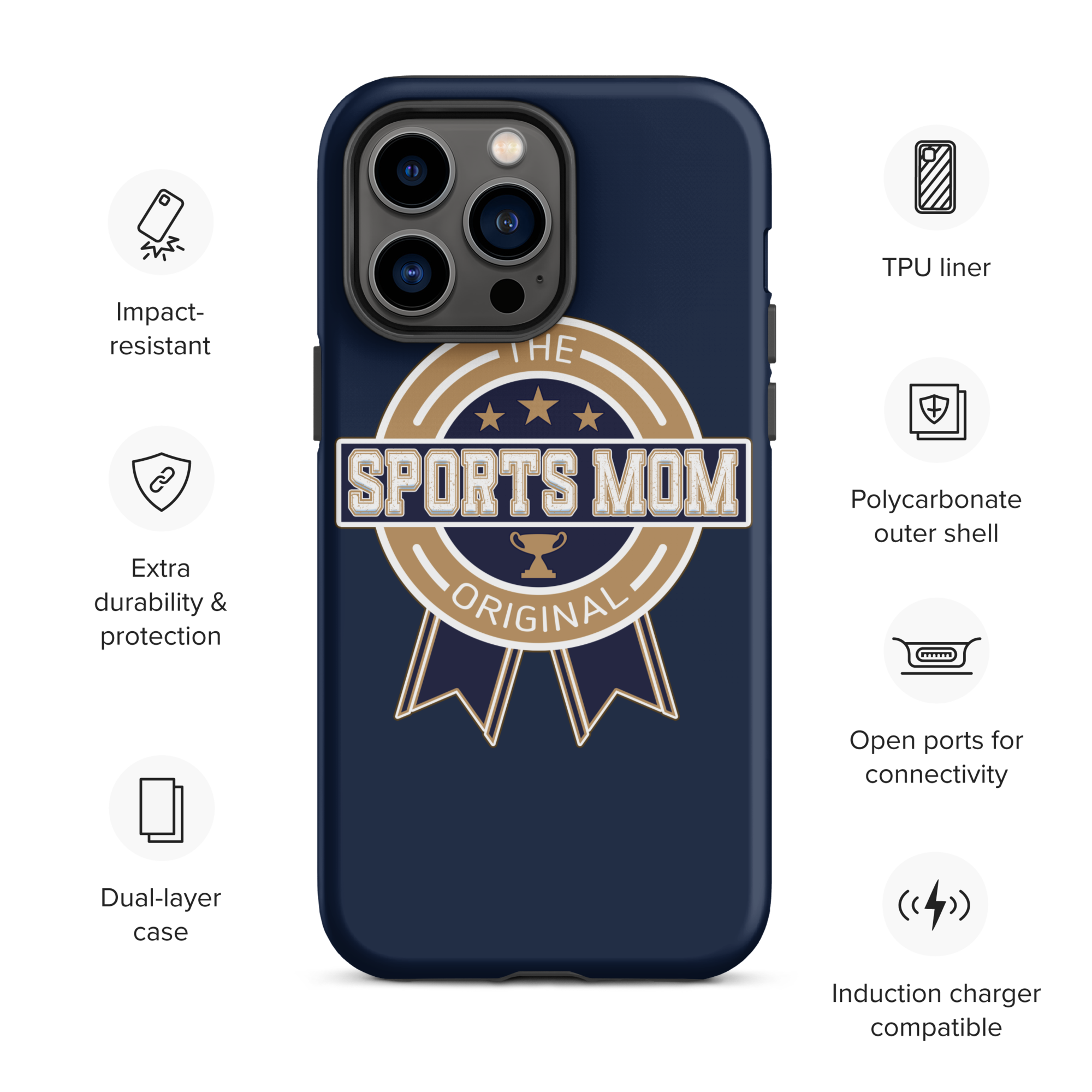 Original Sports Mom - Away Game - Tough Case for iPhone®