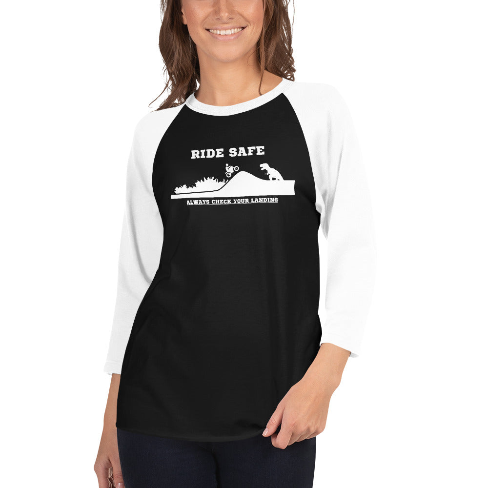 Ride Safe Check Your Landing Women's 3/4 Sleeve