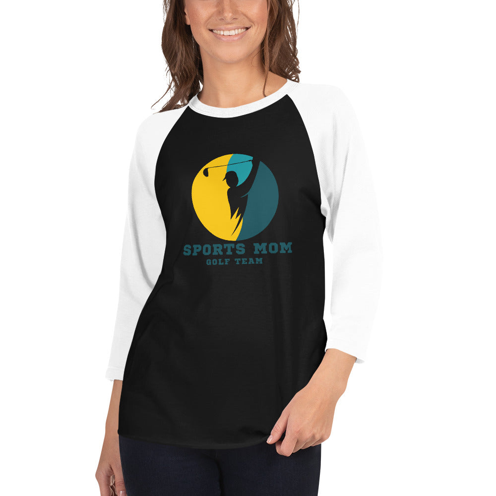 The Original Sports Mom Golf Team Women's 3/4 Sleeve