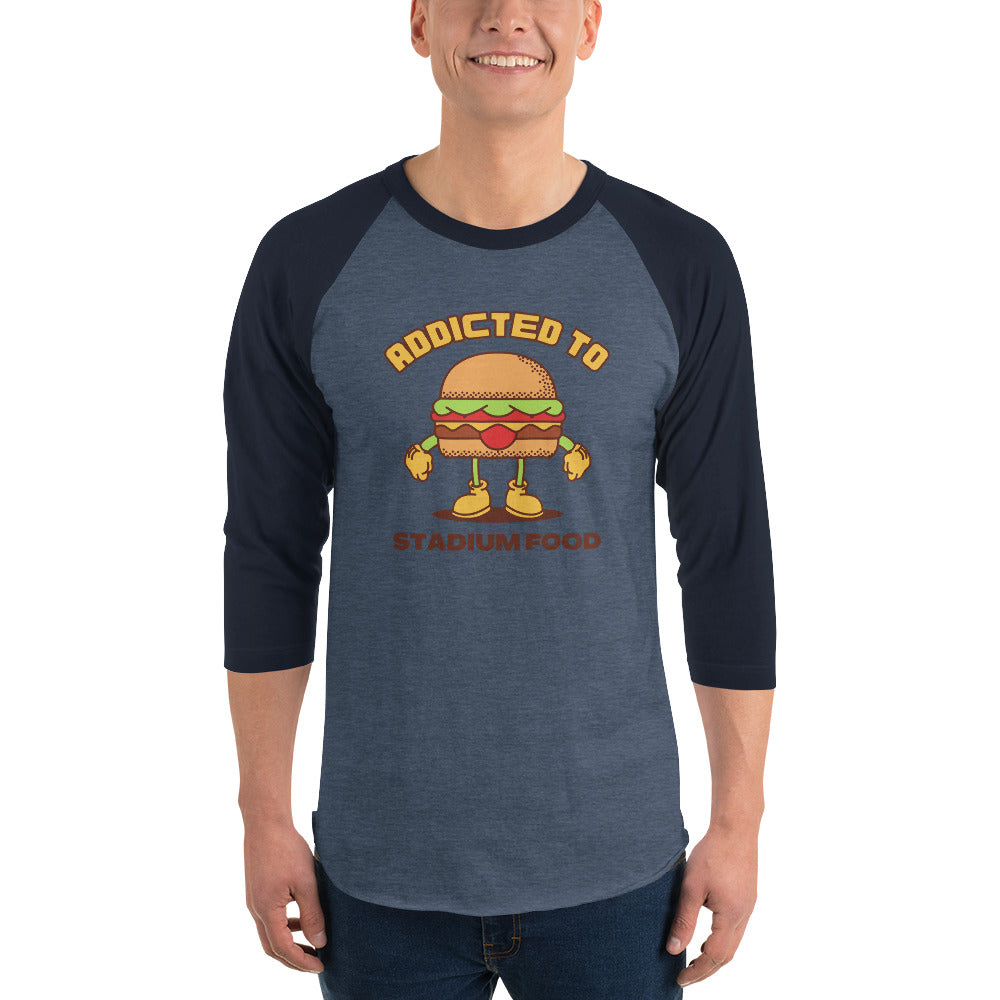 Addicted To Stadium Food Premium Men's 3/4 Sleeve