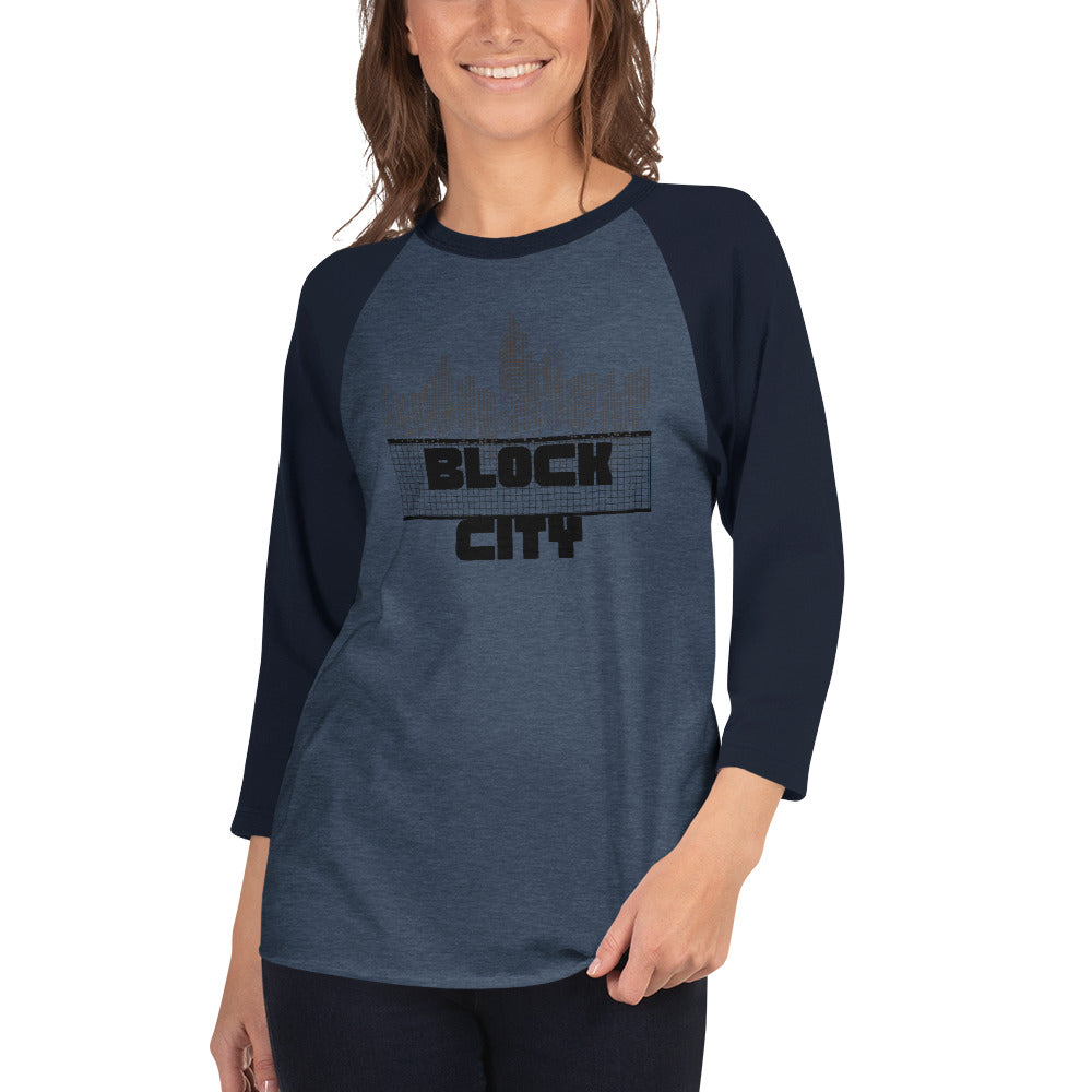 Block City Women's 3/4 Sleeve