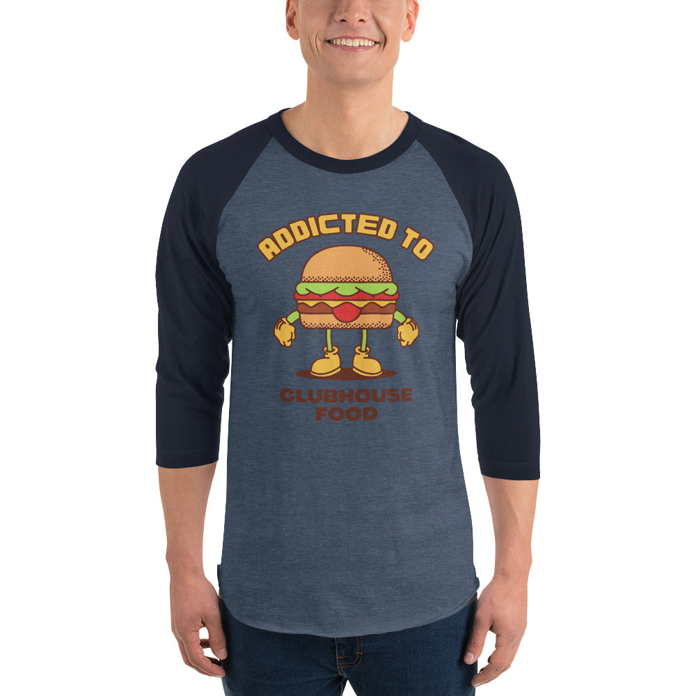 Addicted To Clubhouse Food Premium Men's 3/4 Sleeve