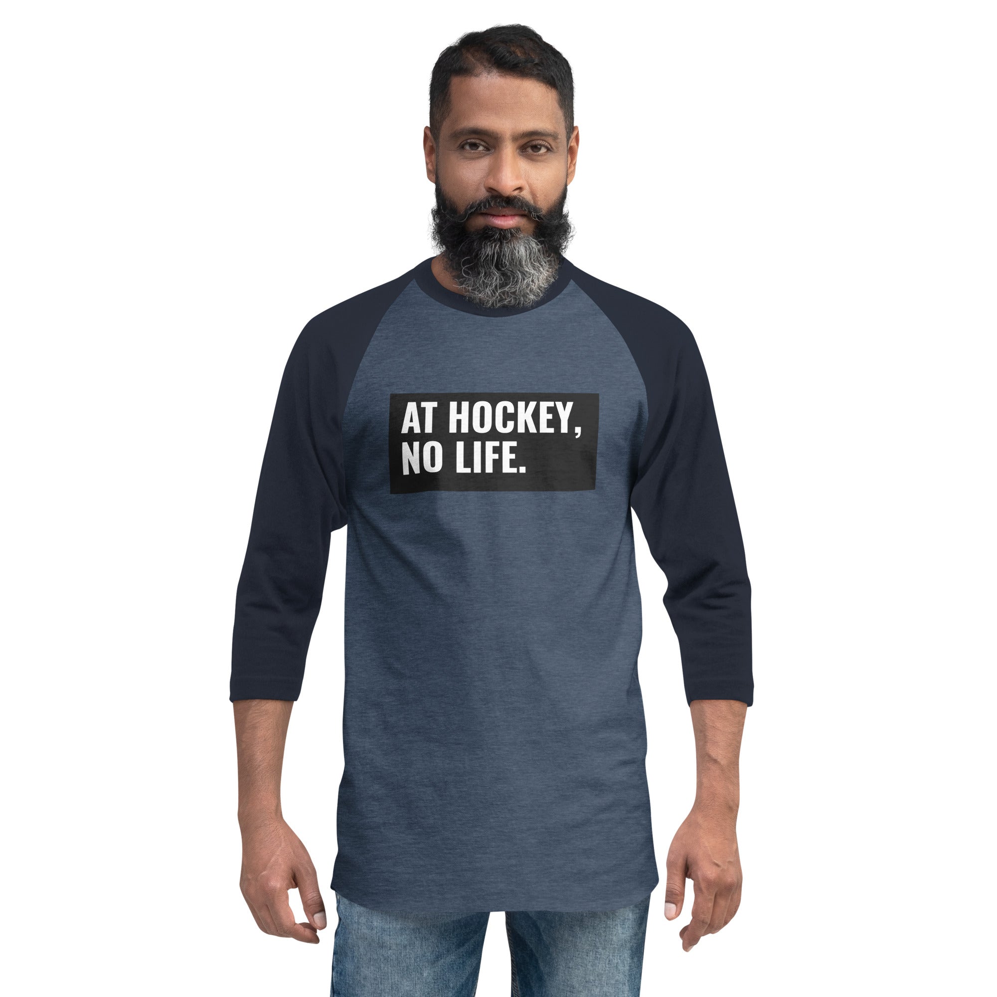 At Hockey, No Life Premium Men's 3/4 Sleeve