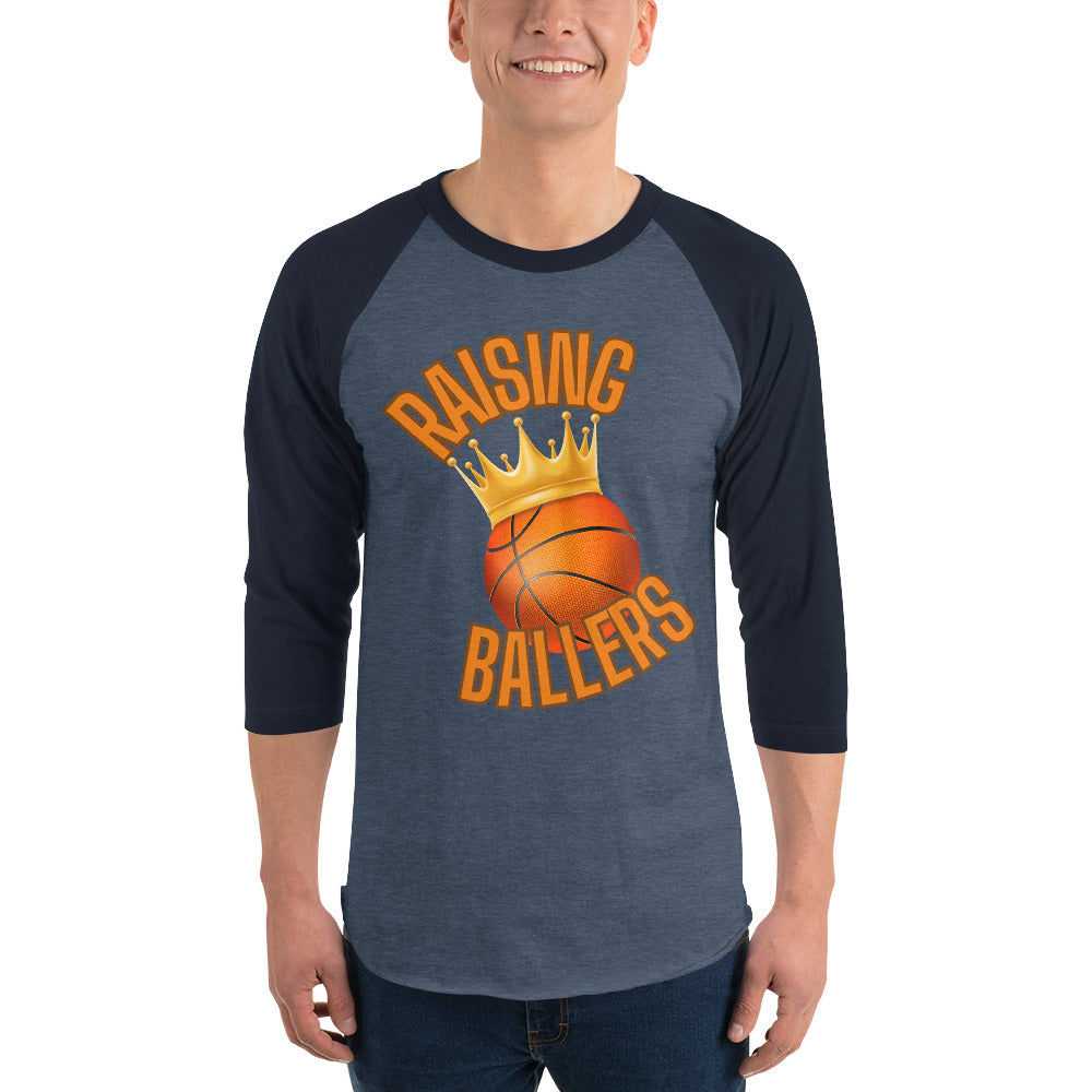 Raising Ballers Premium Men's 3/4 Sleeve