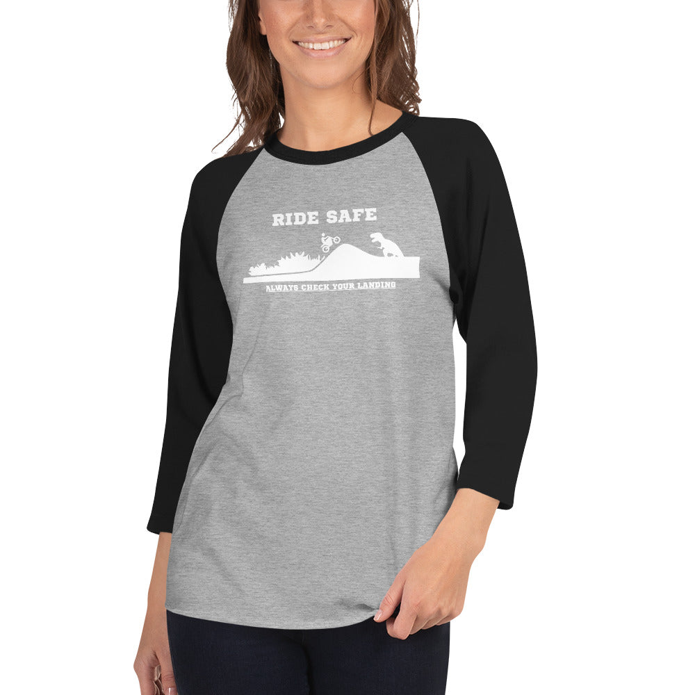 Ride Safe Check Your Landing Women's 3/4 Sleeve