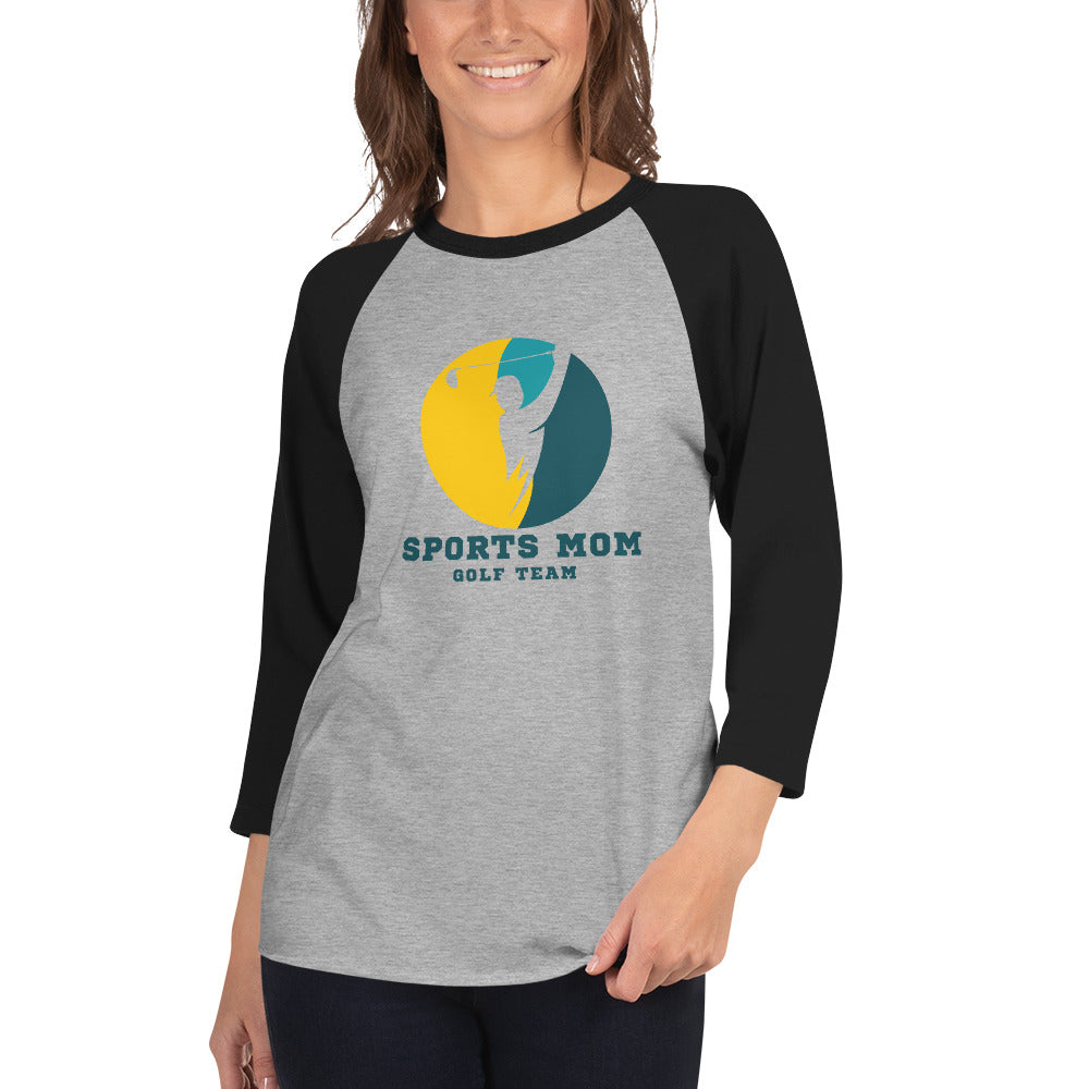 The Original Sports Mom Golf Team Women's 3/4 Sleeve