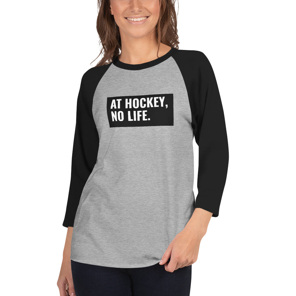 At Hockey, No Life Women's Premium 3/4 Sleeve