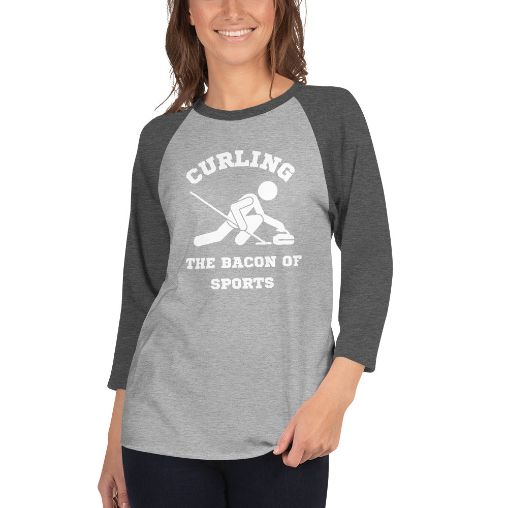 Curling The Bacon Of Sports Women's 3/4 Sleeve