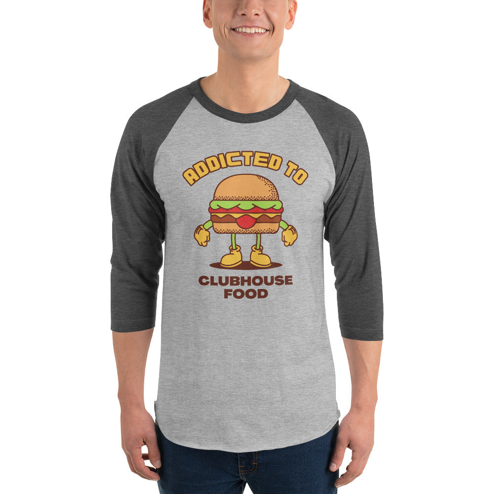 Addicted To Clubhouse Food Premium Men's 3/4 Sleeve