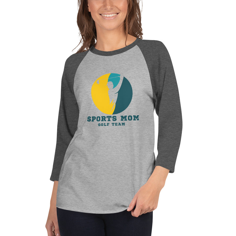 The Original Sports Mom Golf Team Women's 3/4 Sleeve