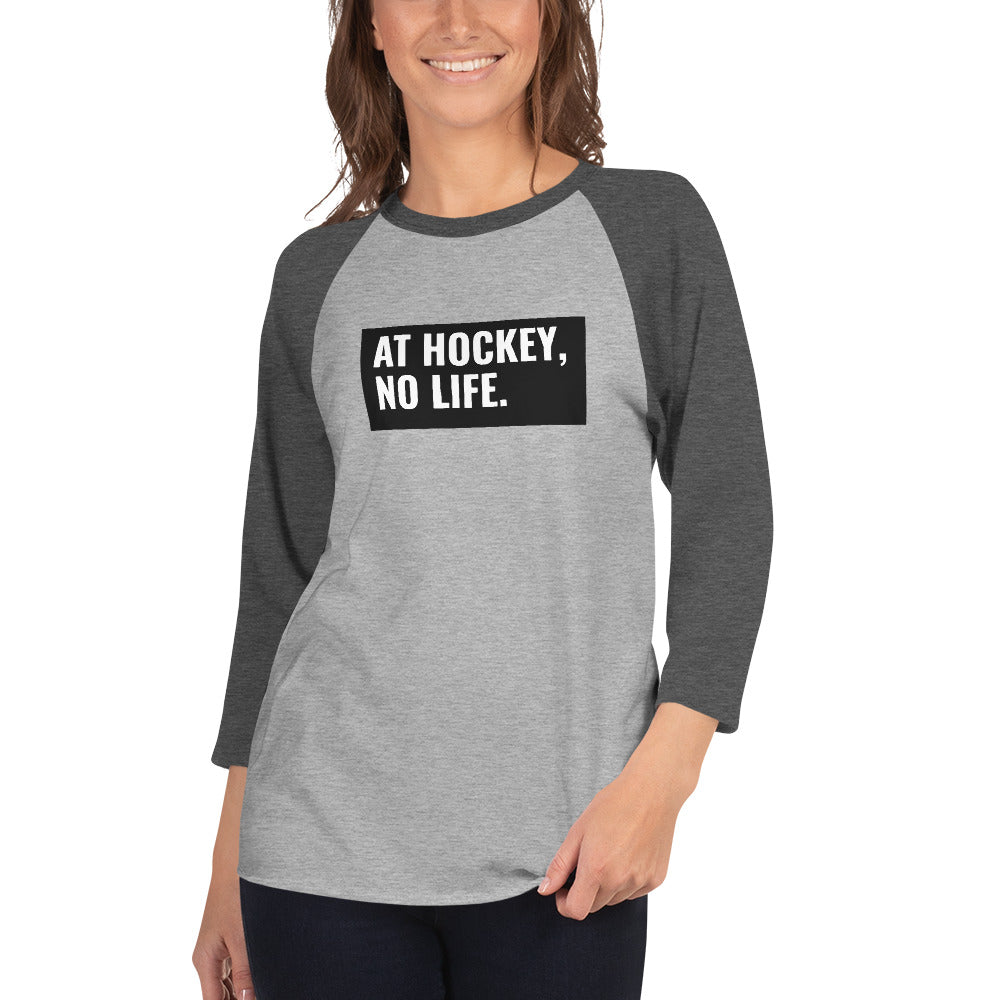 At Hockey, No Life Women's Premium 3/4 Sleeve