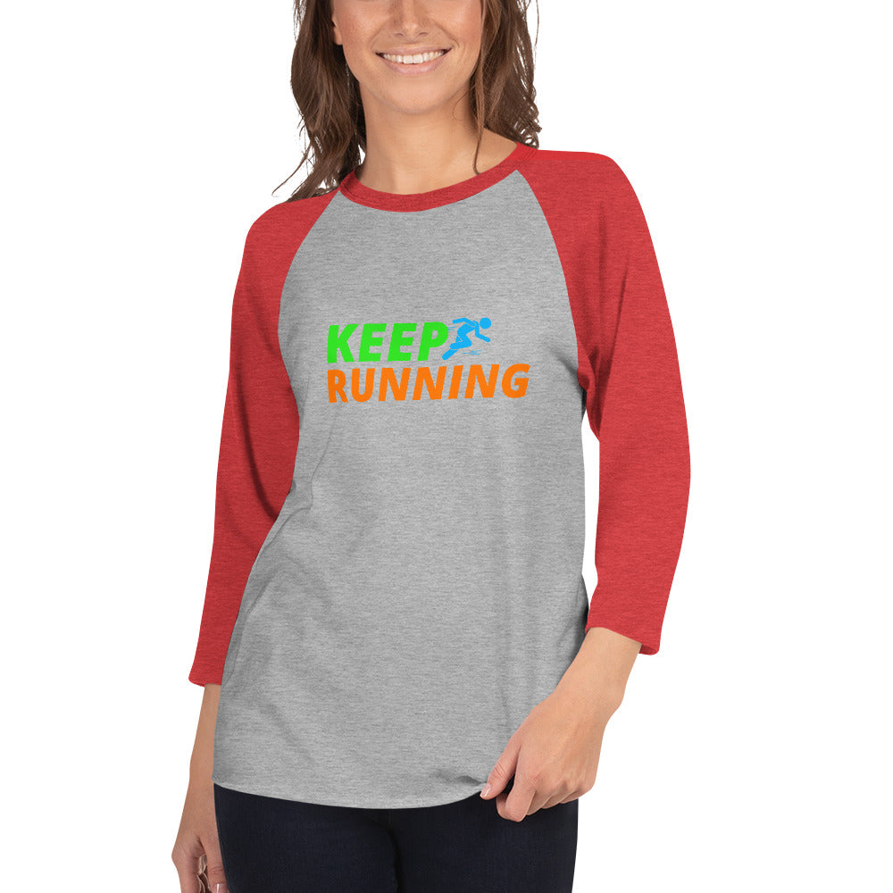 Keep Running Women's Premium 3/4 Sleeve