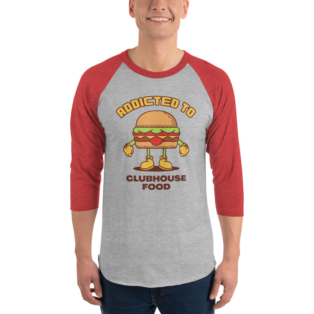 Addicted To Clubhouse Food Premium Men's 3/4 Sleeve
