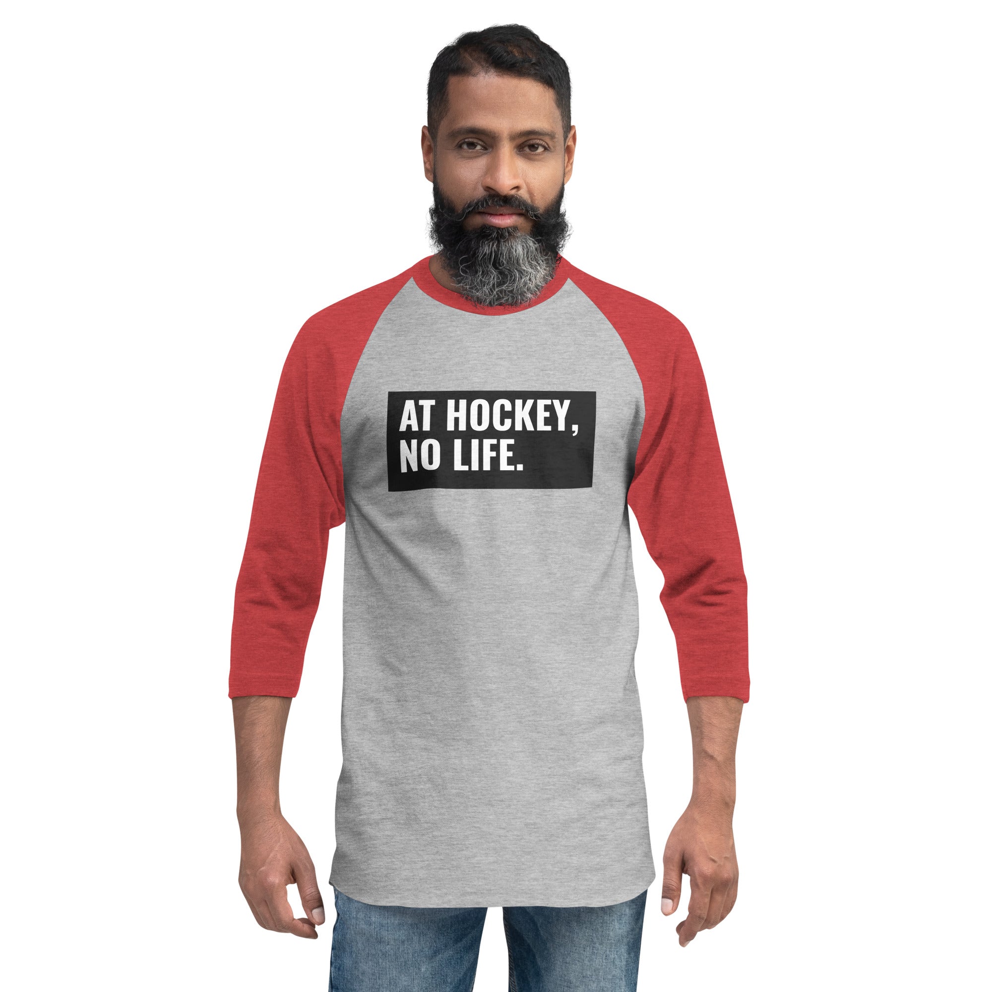 At Hockey, No Life Premium Men's 3/4 Sleeve