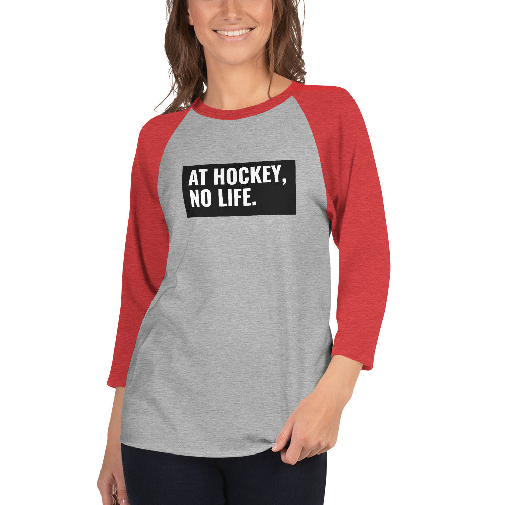 At Hockey, No Life Women's Premium 3/4 Sleeve