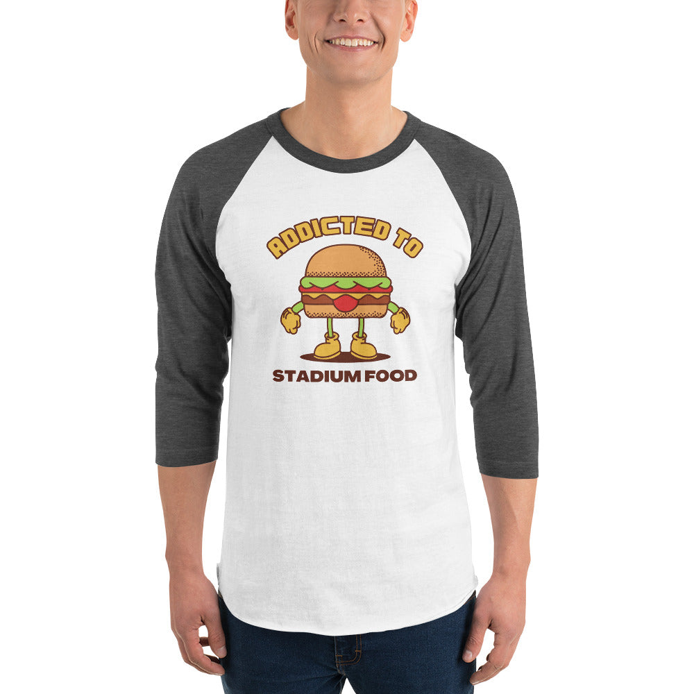 Addicted To Stadium Food Premium Men's 3/4 Sleeve