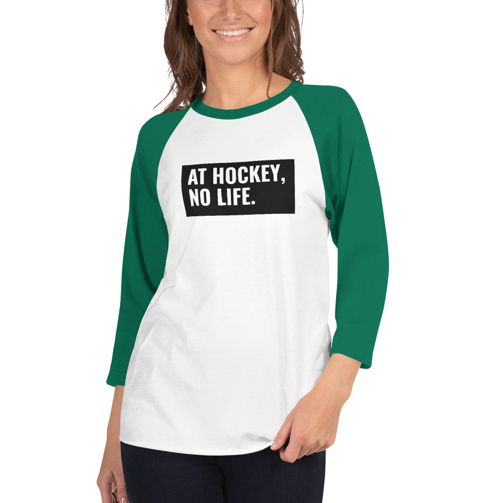 At Hockey, No Life Women's Premium 3/4 Sleeve