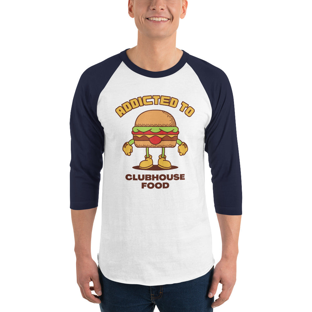 Addicted To Clubhouse Food Premium Men's 3/4 Sleeve