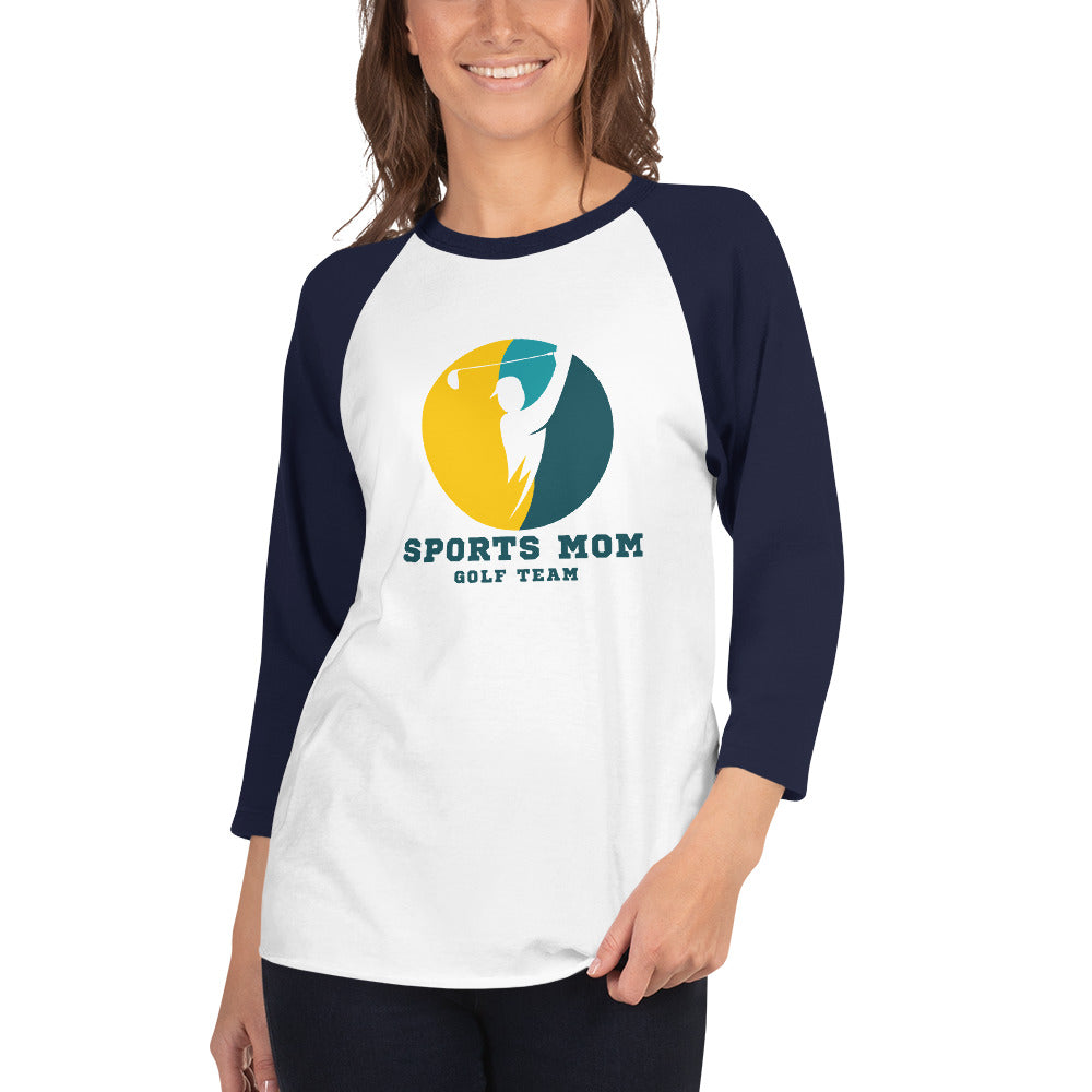 The Original Sports Mom Golf Team Women's 3/4 Sleeve