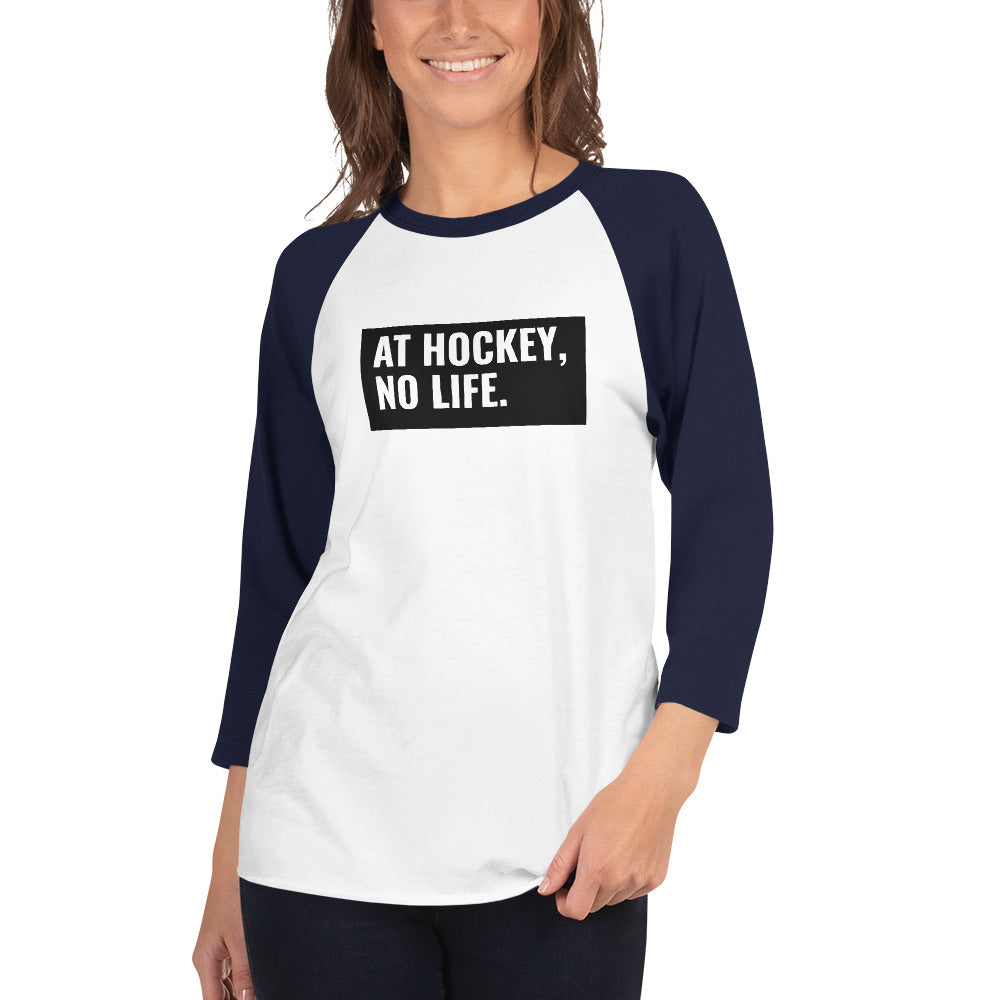 At Hockey, No Life Women's Premium 3/4 Sleeve
