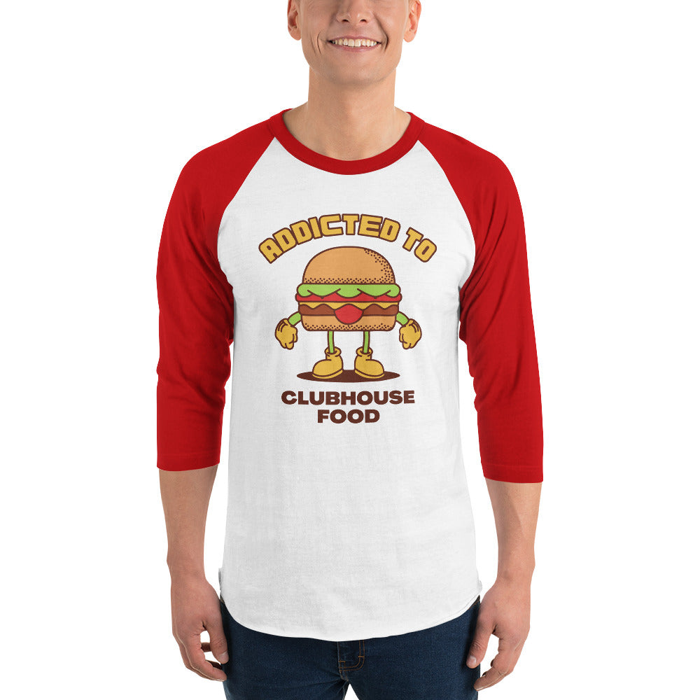 Addicted To Clubhouse Food Premium Men's 3/4 Sleeve