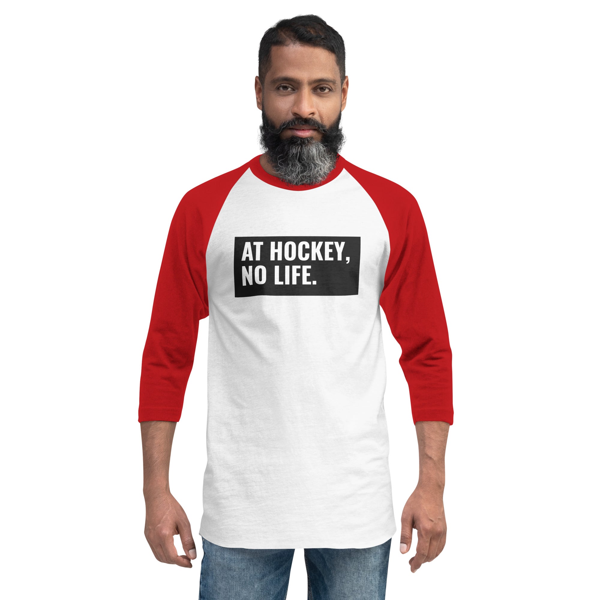 At Hockey, No Life Premium Men's 3/4 Sleeve