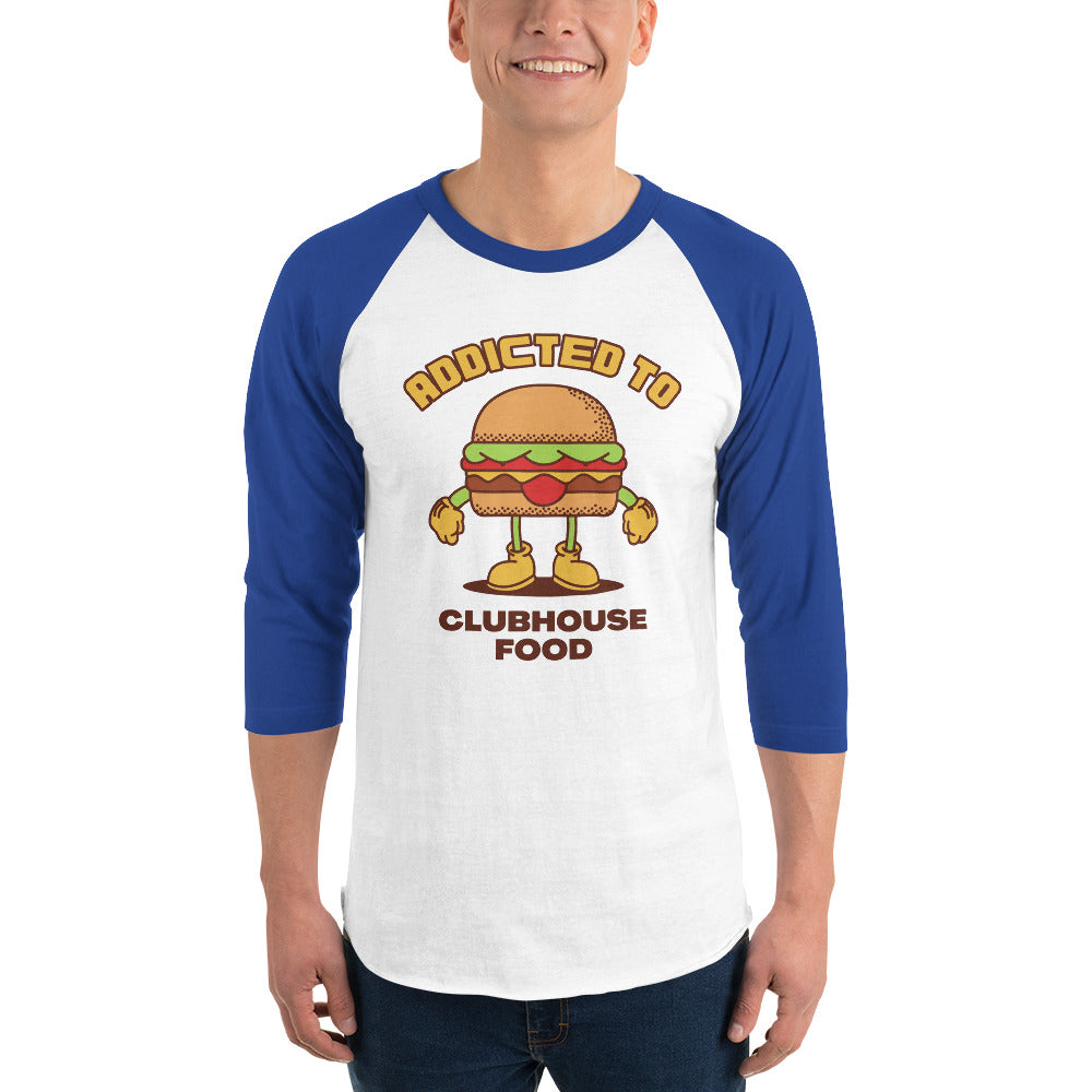 Addicted To Clubhouse Food Premium Men's 3/4 Sleeve