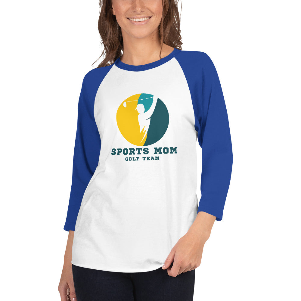 The Original Sports Mom Golf Team Women's 3/4 Sleeve