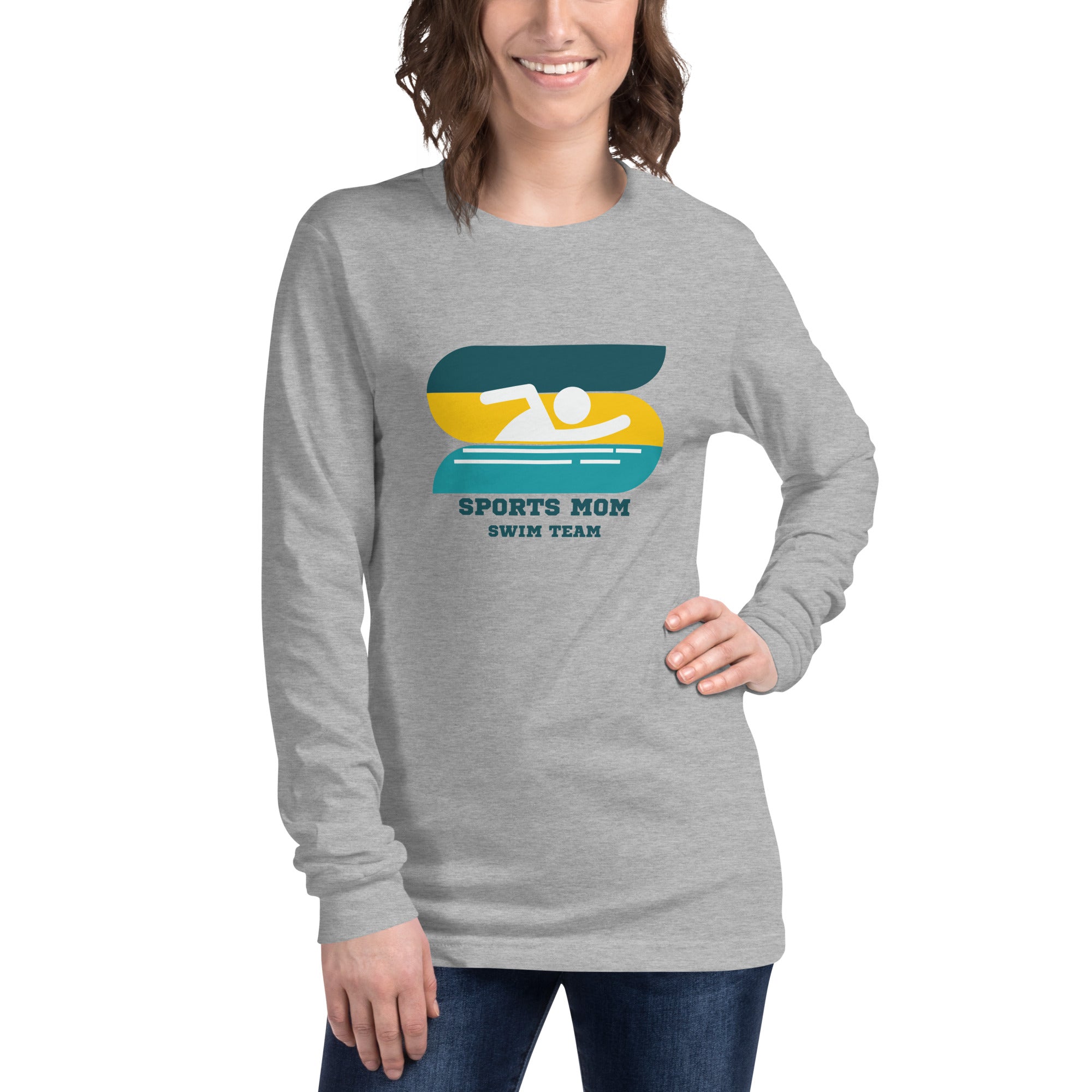 The Original Sports Mom Swim Team Women's Select Long Sleeve