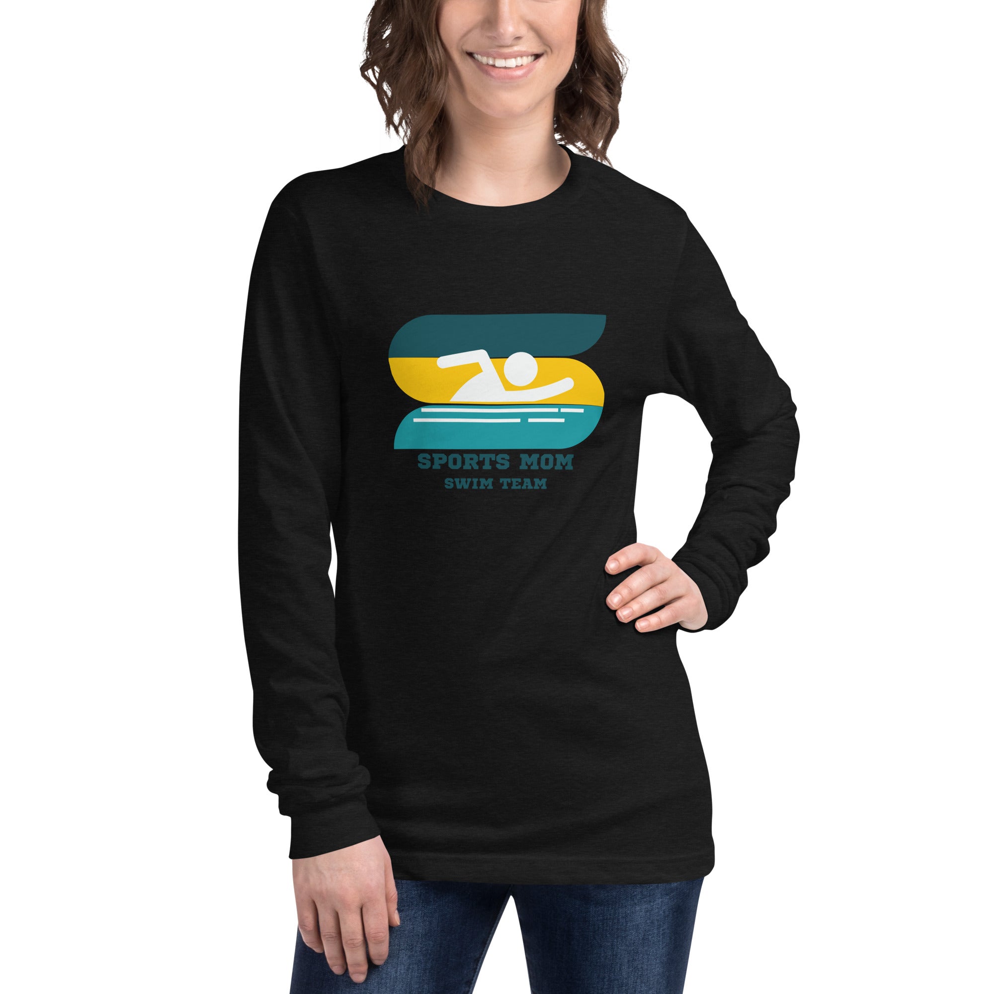 The Original Sports Mom Swim Team Women's Select Long Sleeve