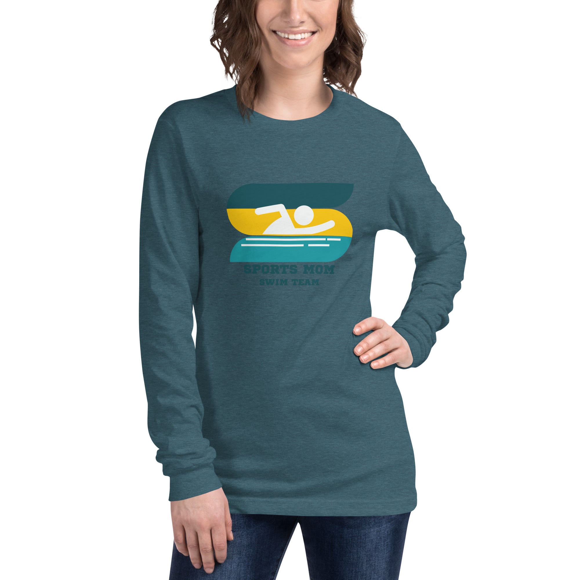 The Original Sports Mom Swim Team Women's Select Long Sleeve