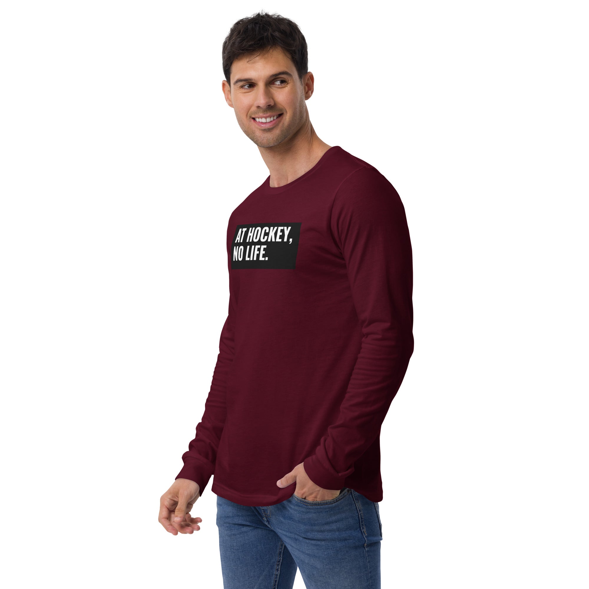 At Hockey, No Life Men's Select Long Sleeve