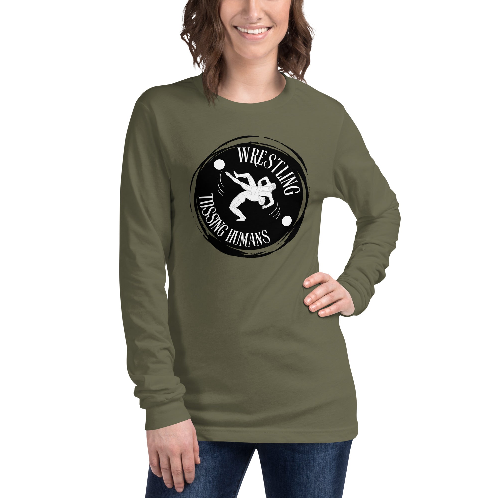 Wrestling Tossing Humans Women's Select Long Sleeve