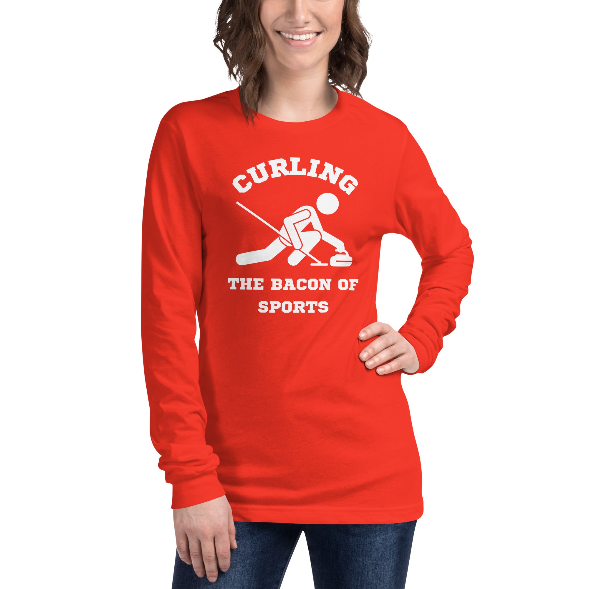 Curling The Bacon Of Sports Women's Select Long Sleeve