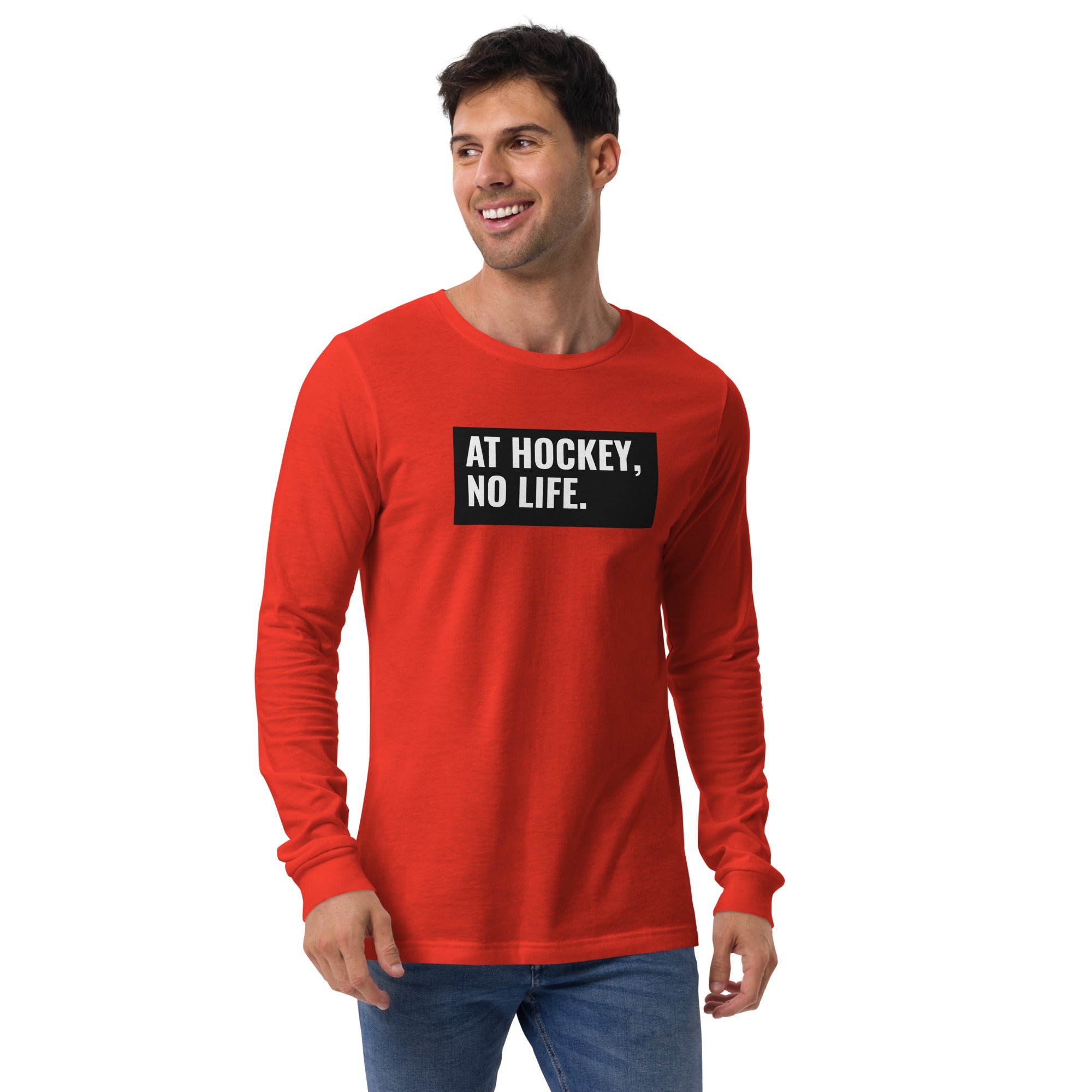 At Hockey, No Life Men's Select Long Sleeve