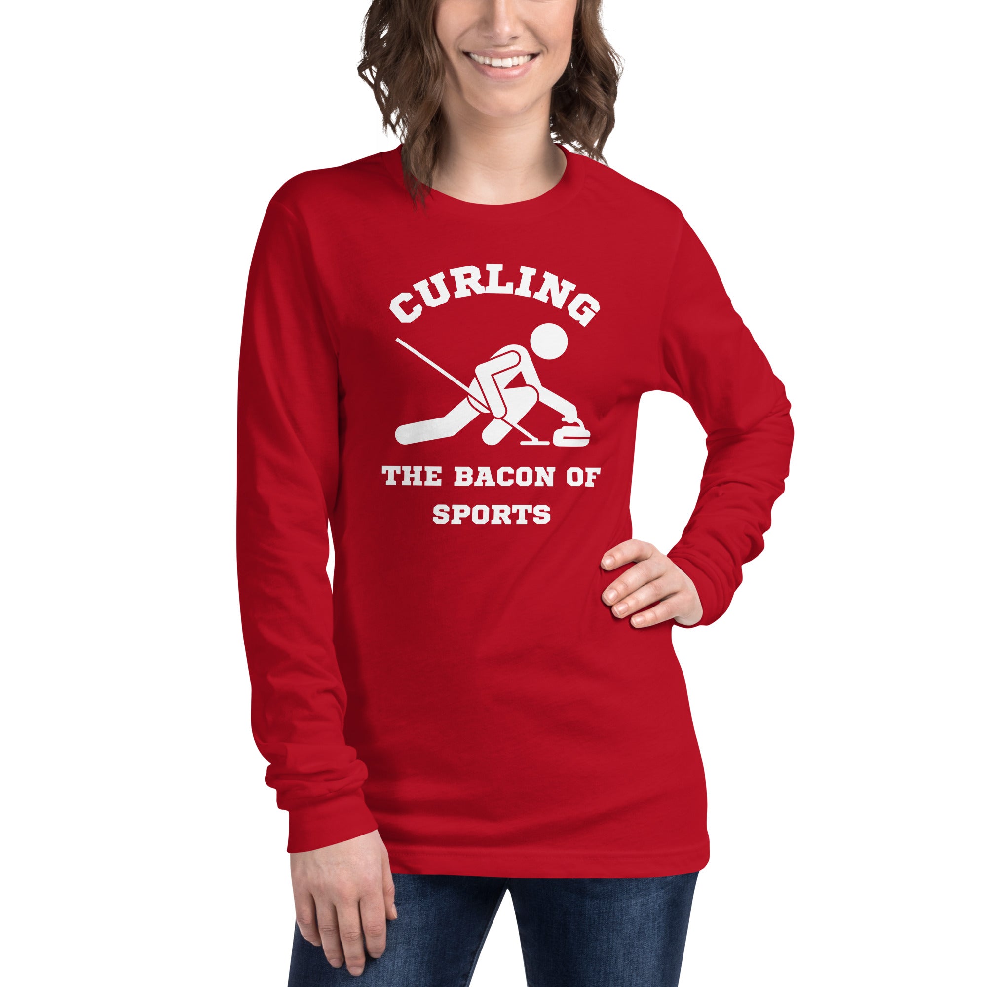 Curling The Bacon Of Sports Women's Select Long Sleeve