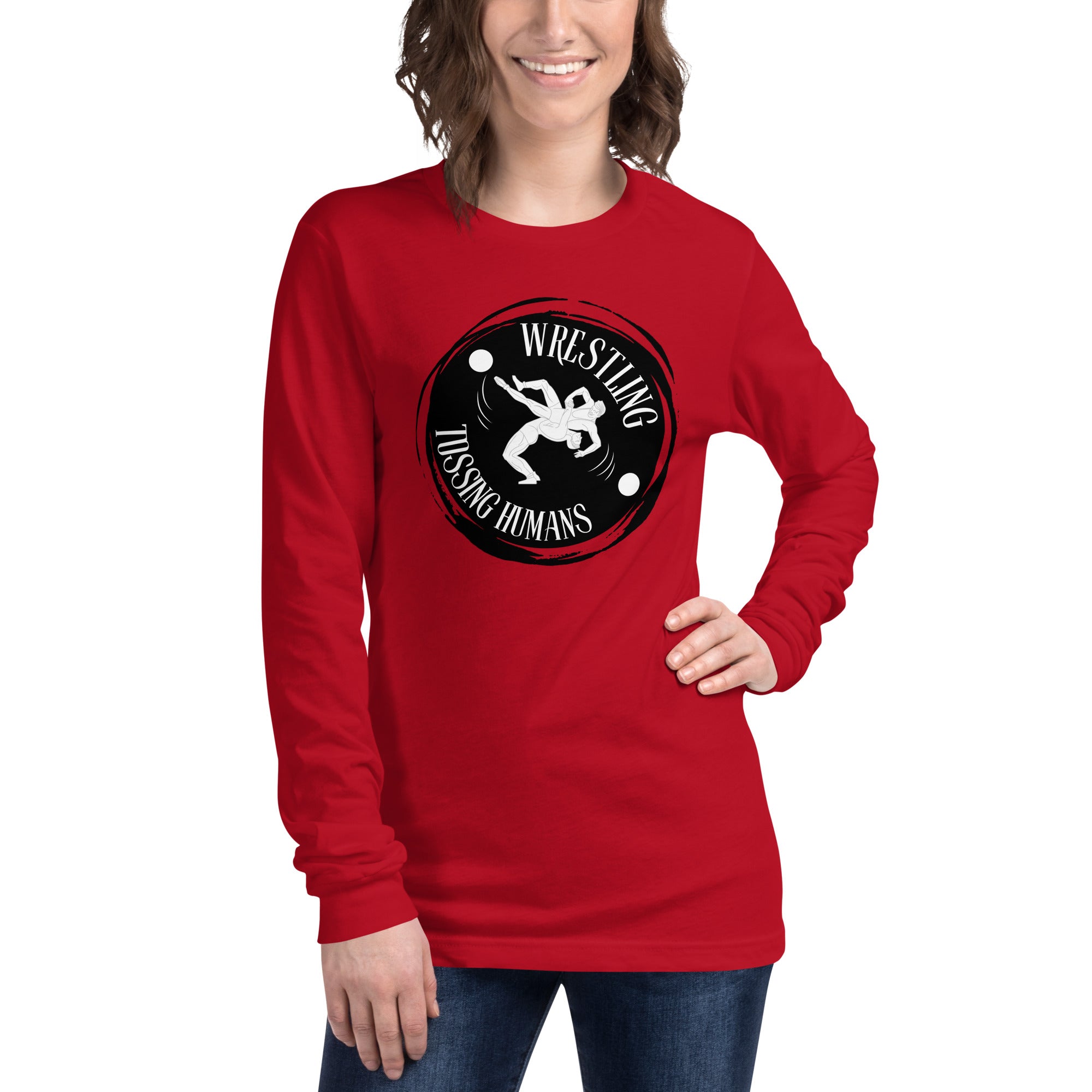 Wrestling Tossing Humans Women's Select Long Sleeve