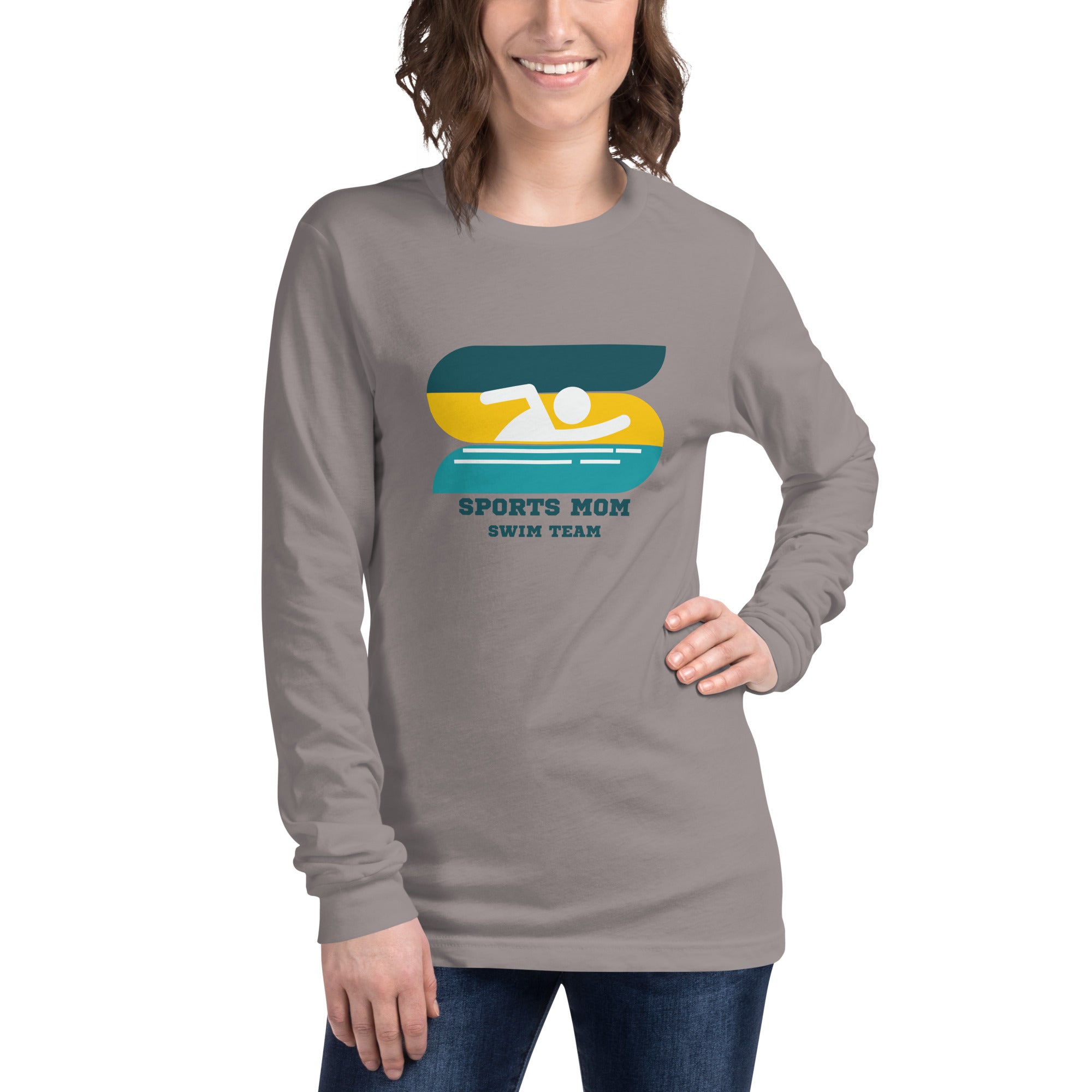 The Original Sports Mom Swim Team Women's Select Long Sleeve