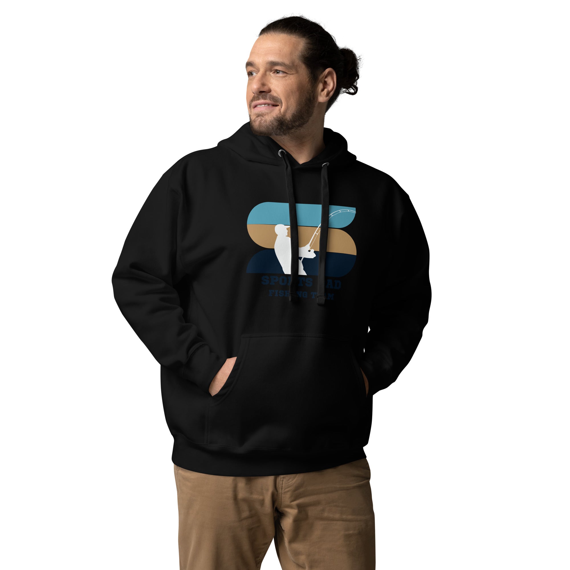 The Original Sports Dad Fishing Team Original Men's Heavy Hoodie