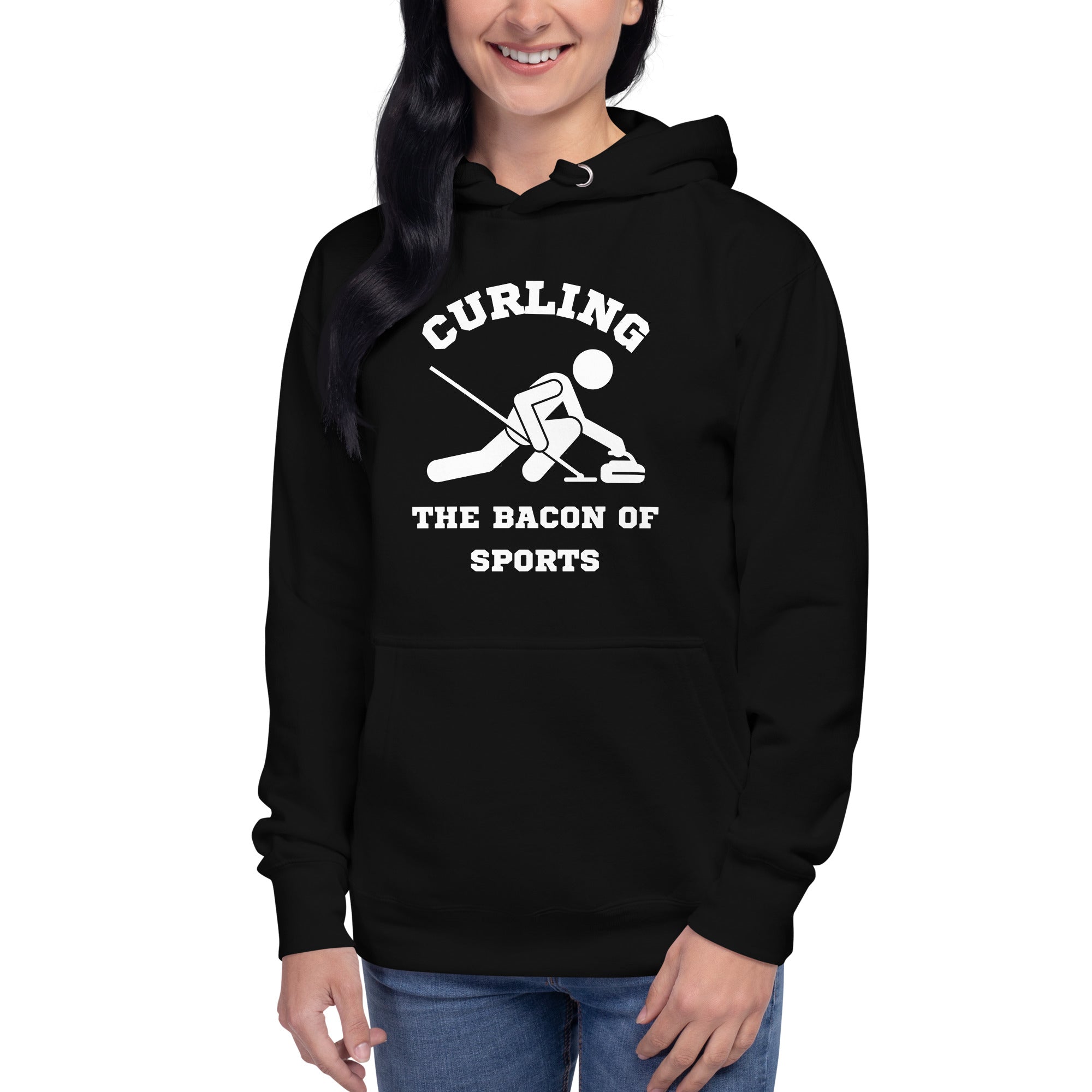 Curling The Bacon Of Sports Women's Heavy Hoodie