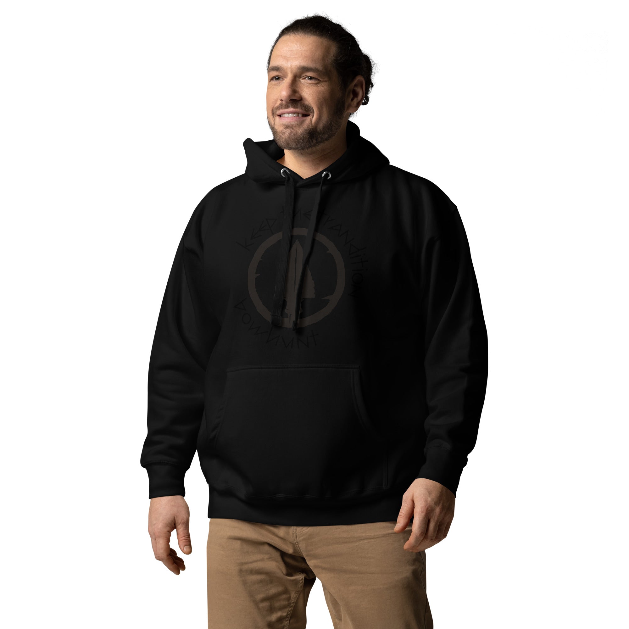 Keep The Tradition Premium Men's Heavy Hoodie - Bow Hunt